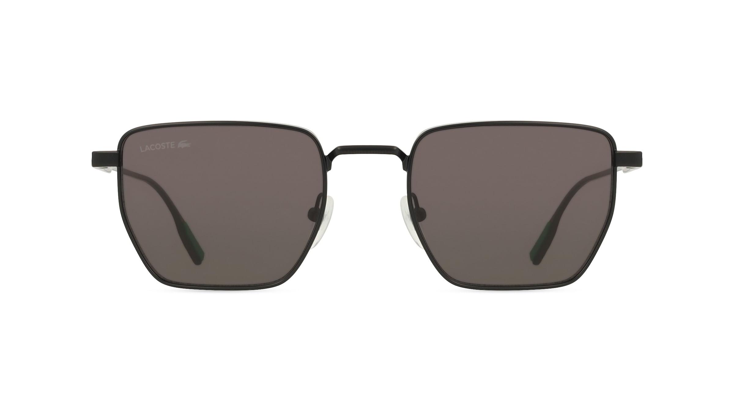 Lacoste L260S Unisex-Sonnenbrille Vollrand Quadratisch Metall-Gestell, schwarz