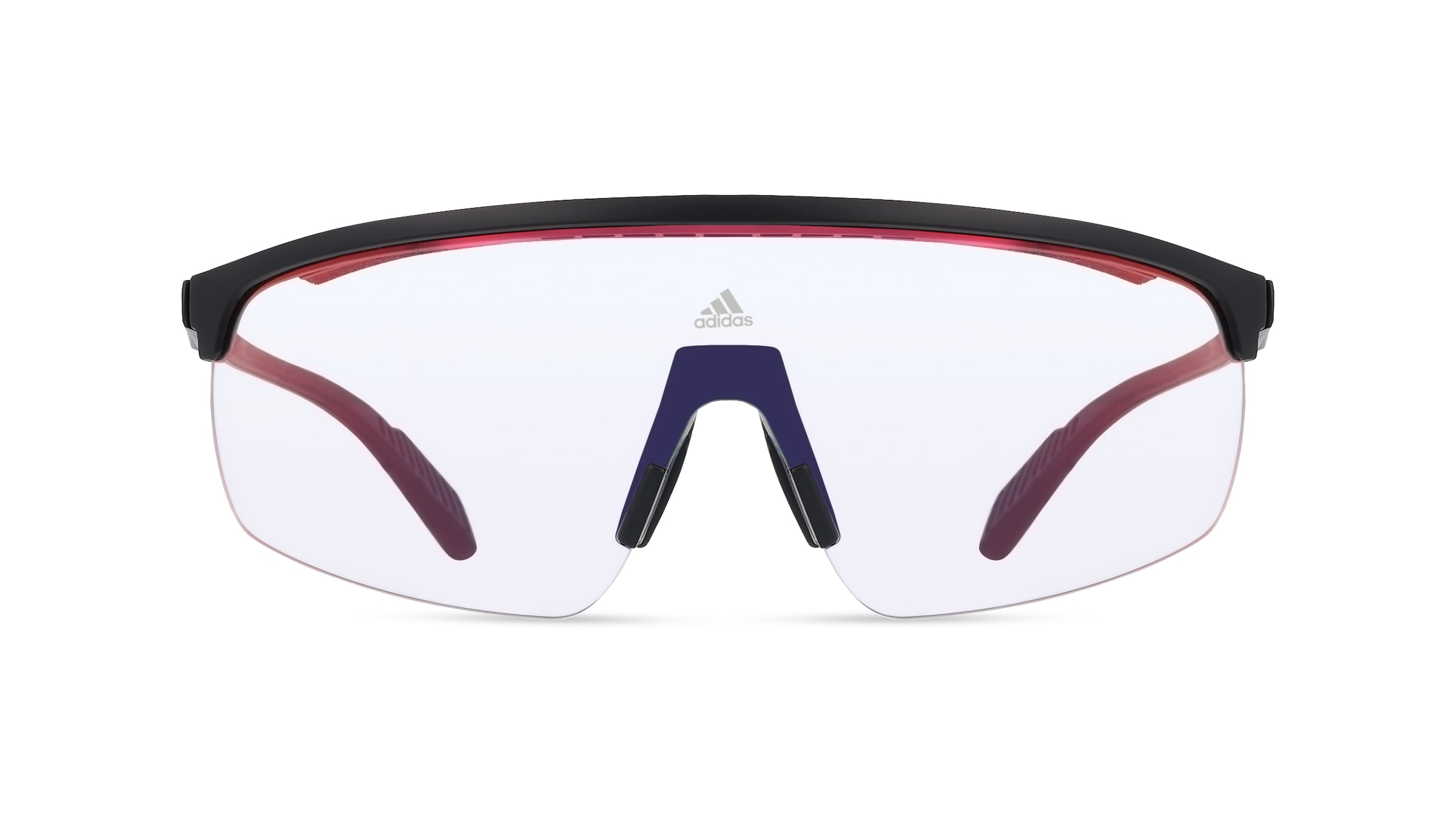 Adidas SP0044 Unisex-Sonnenbrille Vollrand Monoscheibe Kunststoff-Gestell, schwarz