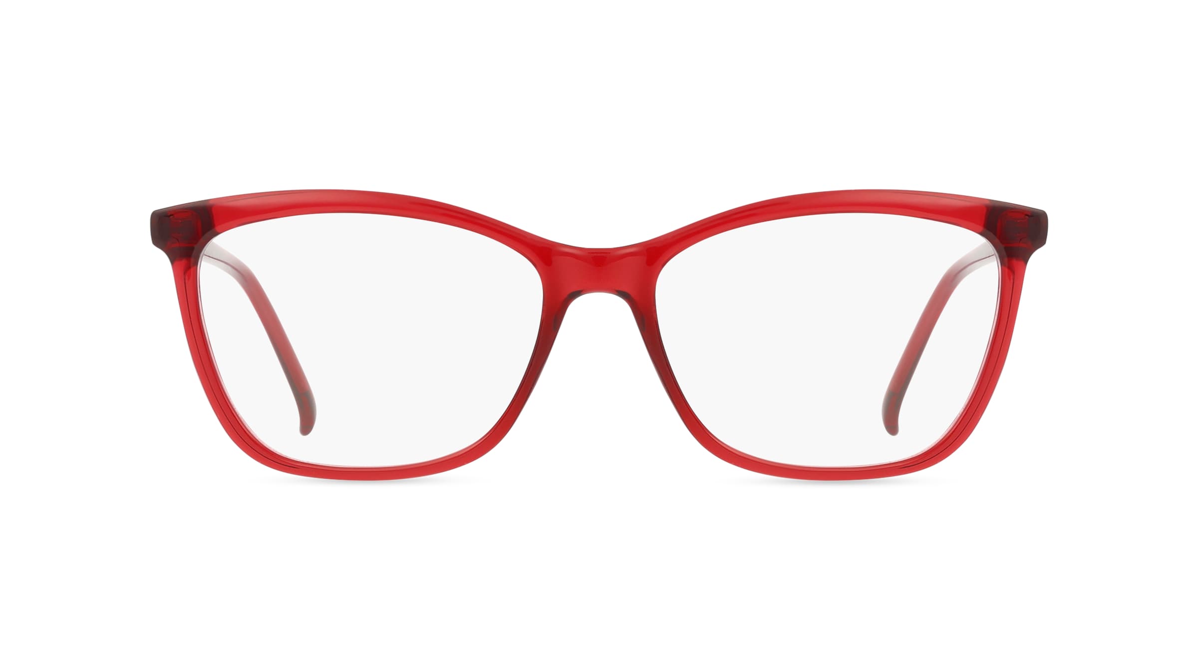 Fielmann OU 052 FA Damen-Brille inkl. Gläser Vollrand Butterfly Acetat-Gestell 54mm/16mm/145mm, rot