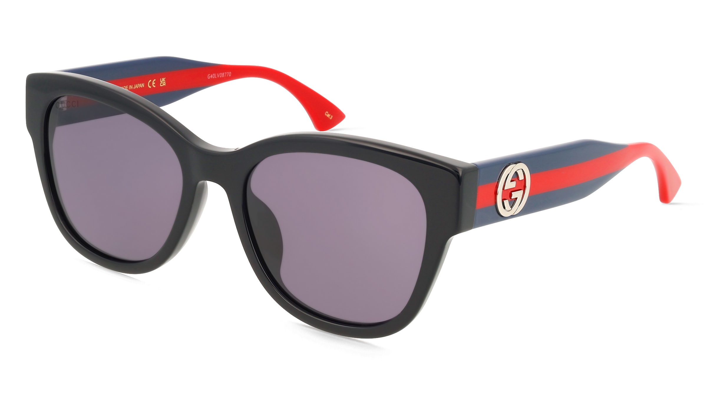 Gucci GG1866SK Unisex-Sonnenbrille Vollrand Butterfly Acetat-Gestell, Schwarz