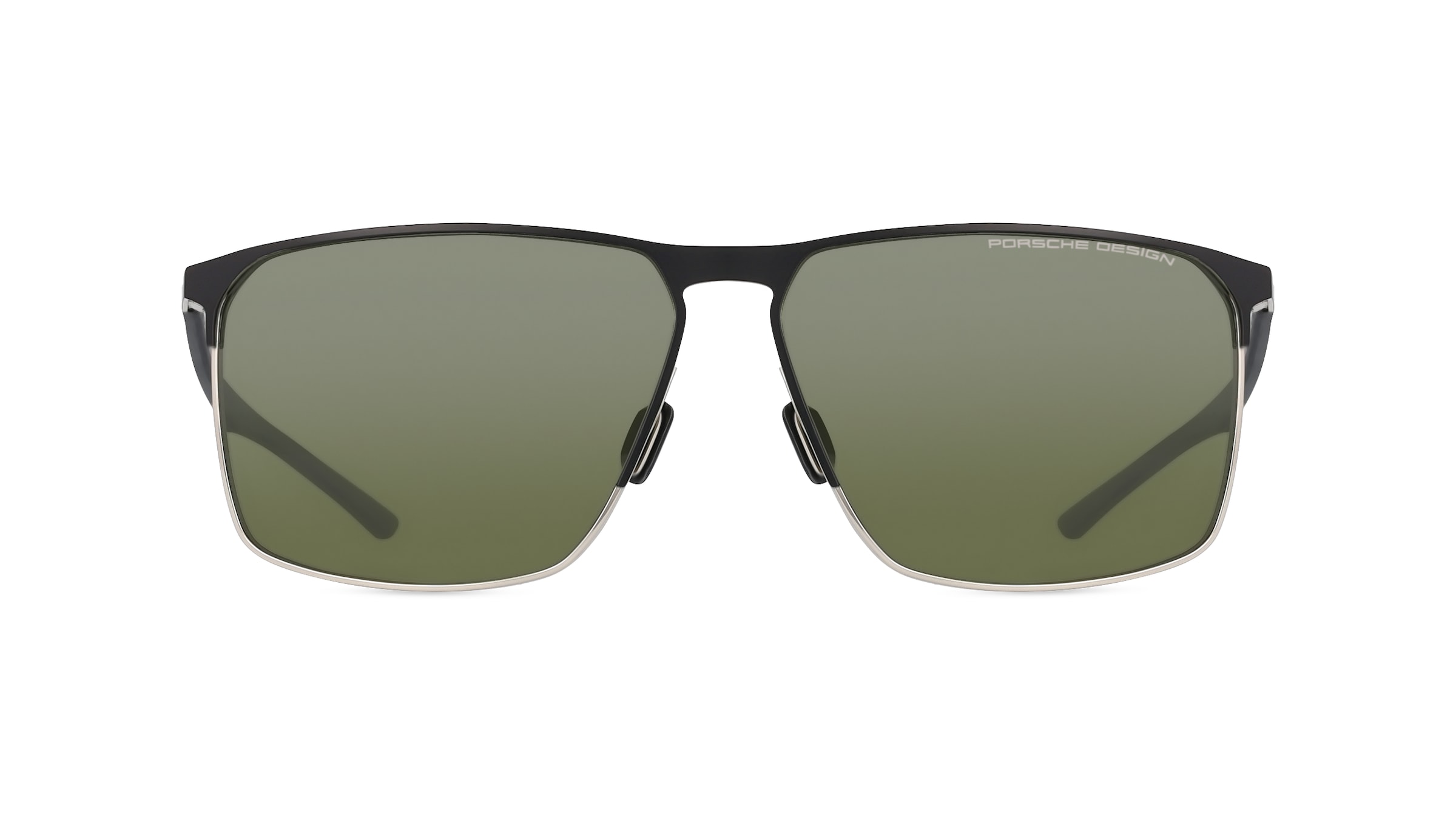 Porsche Design 8964 Herren-Sonnenbrille Vollrand Eckig Metall-Gestell, schwarz