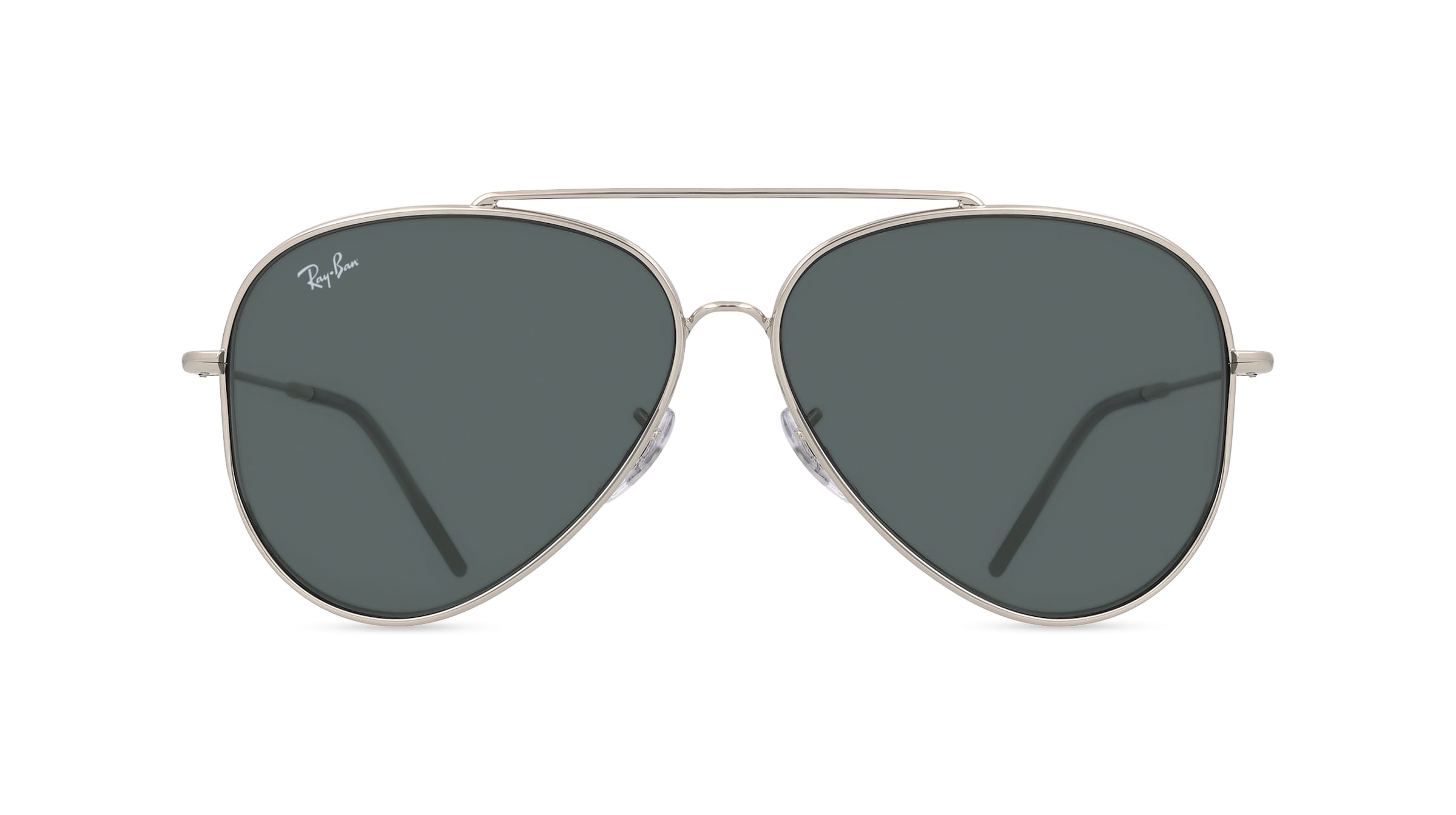 Ray-Ban RBR0101S Unisex-Sonnenbrille Vollrand Pilot Metall-Gestell, silber