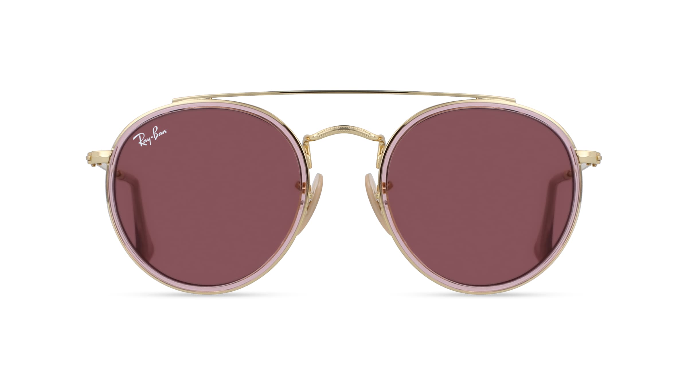 Ray-Ban Junior RJ 9647S Jugend-Sonnenbrille Vollrand Pilot Metall-Gestell, pink