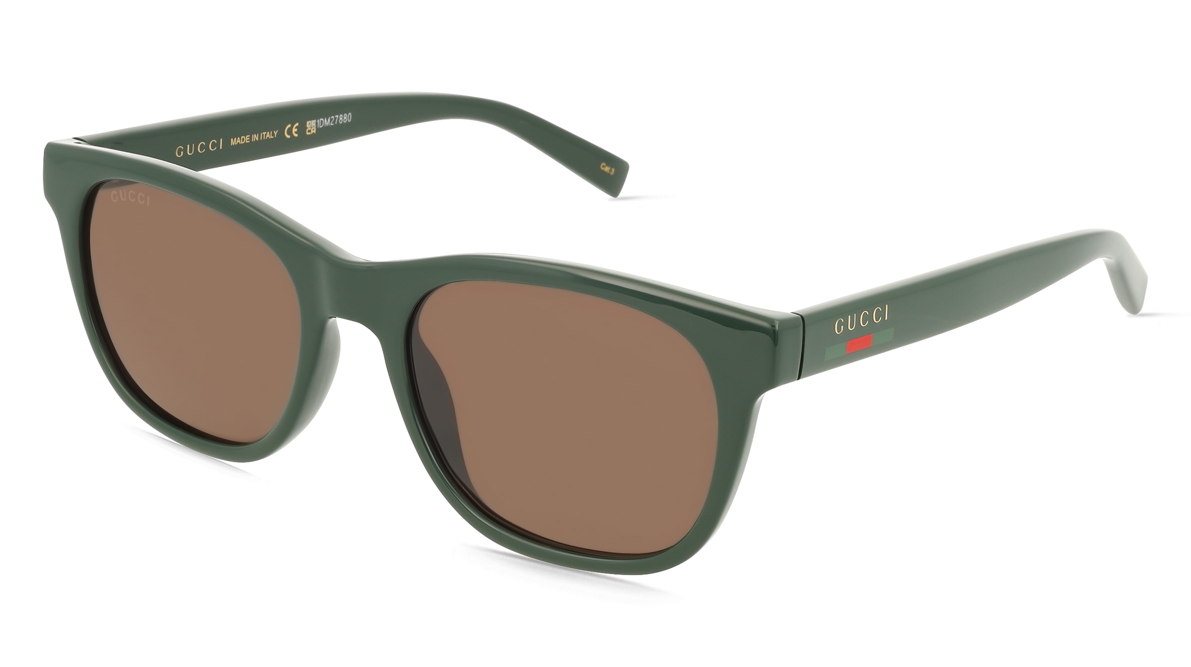 Gucci GG1985S Herren-Sonnenbrille Vollrand Rund Kunststoff-Gestell, Grün
