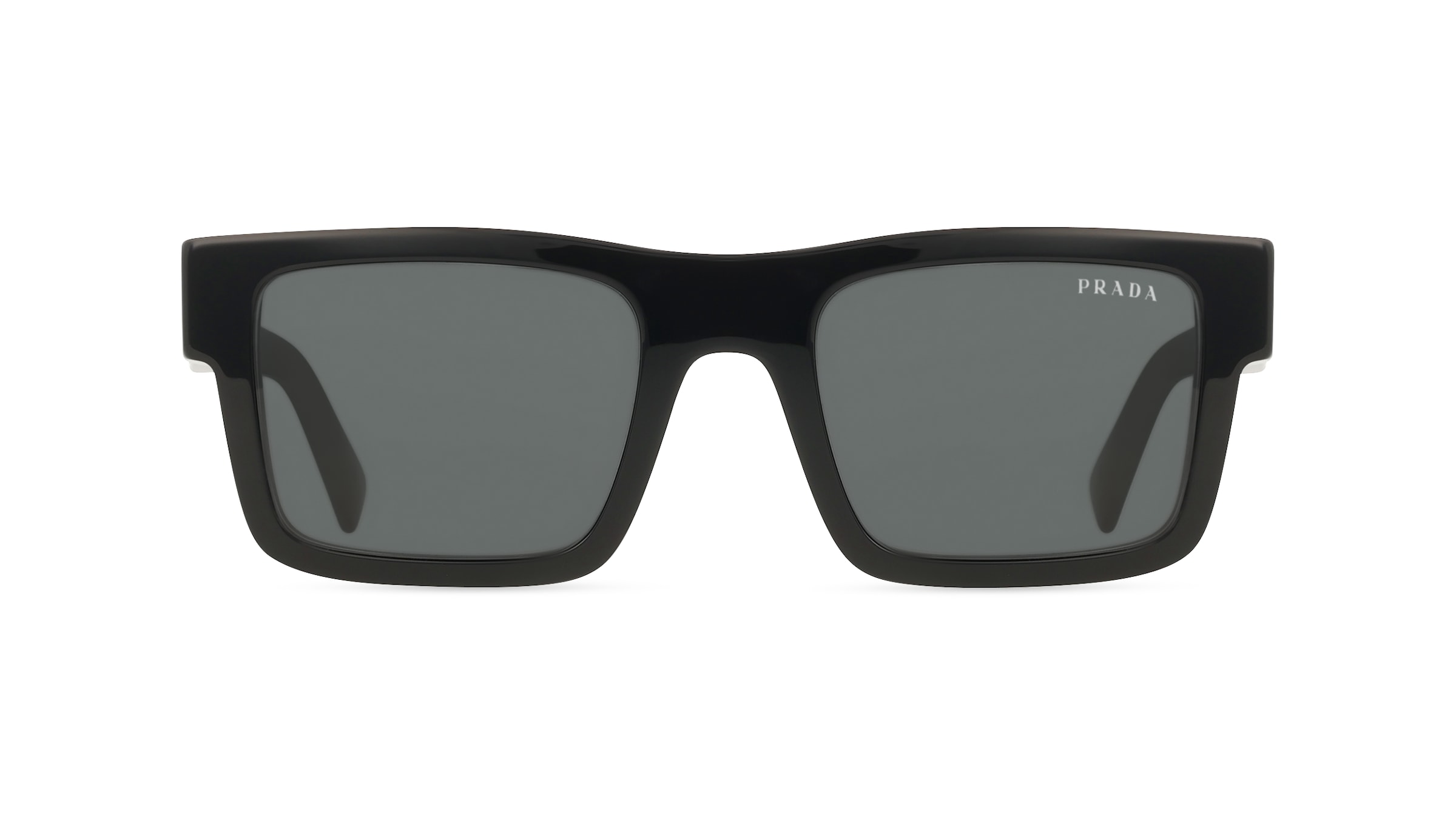 Prada PR 19WS Herren-Sonnenbrille Vollrand Rechteckig Acetat-Gestell, schwarz