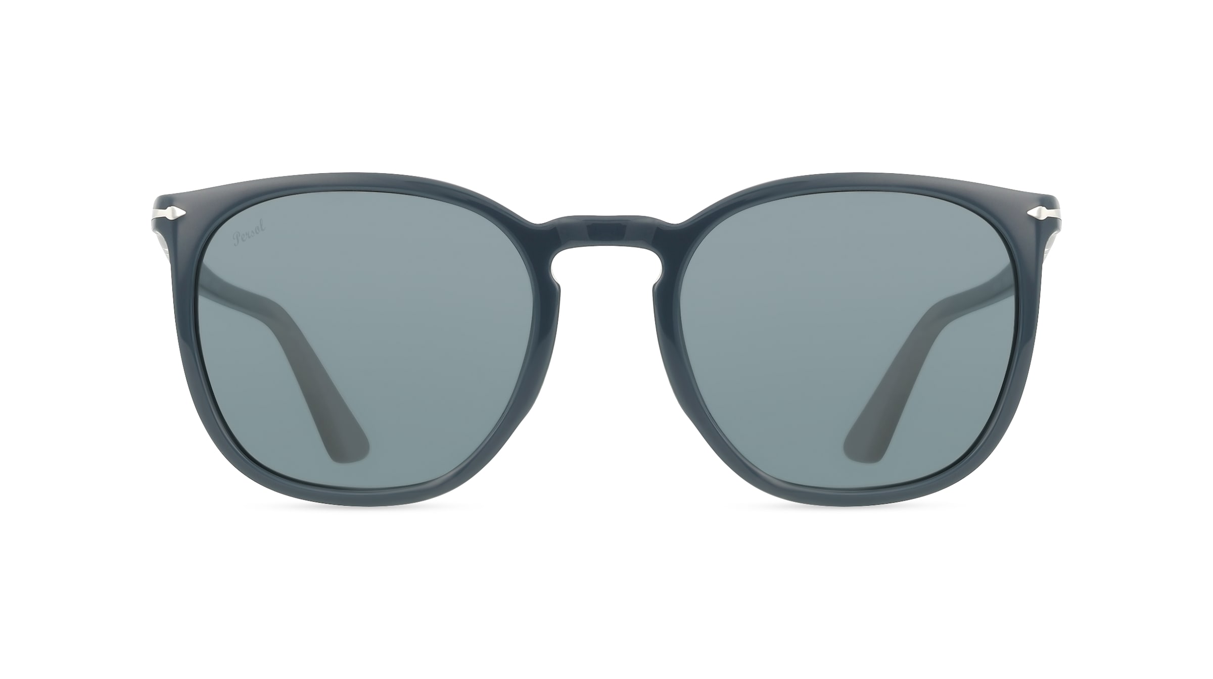 Persol 0PO3316S Unisex-Sonnenbrille Vollrand Eckig Acetat-Gestell, blau