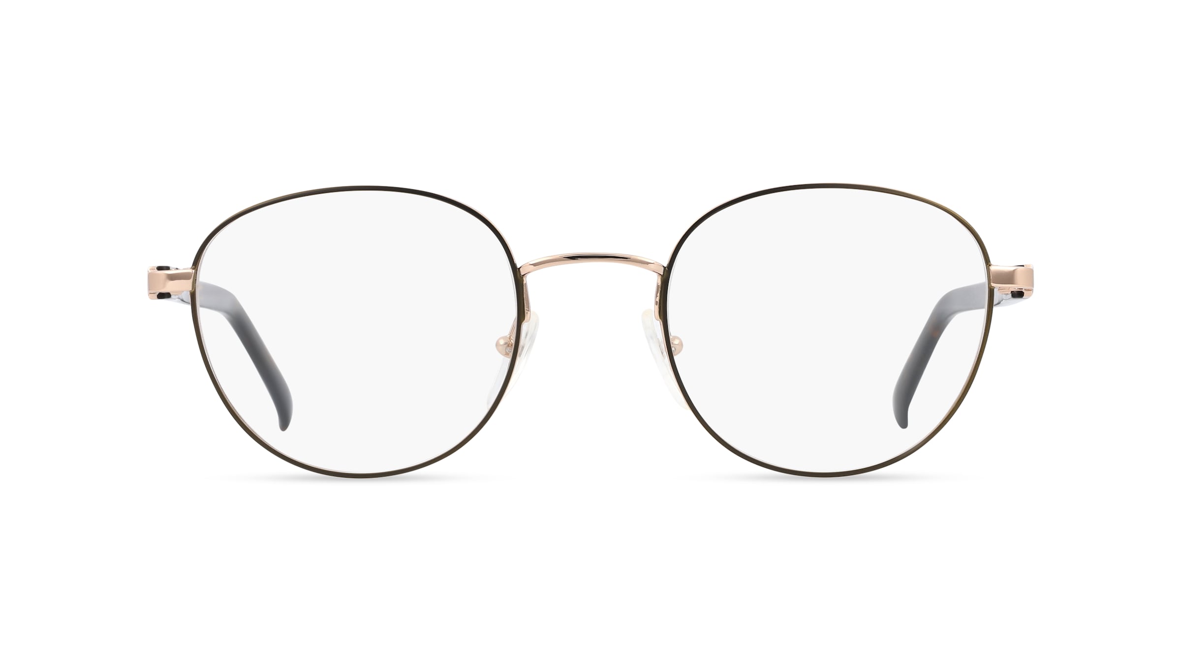 Fielmann OU 022 FLEX CL Herren-Brille inkl. Gläser Vollrand Panto Edelstahl-Gestell 50mm/22mm/145mm, braun