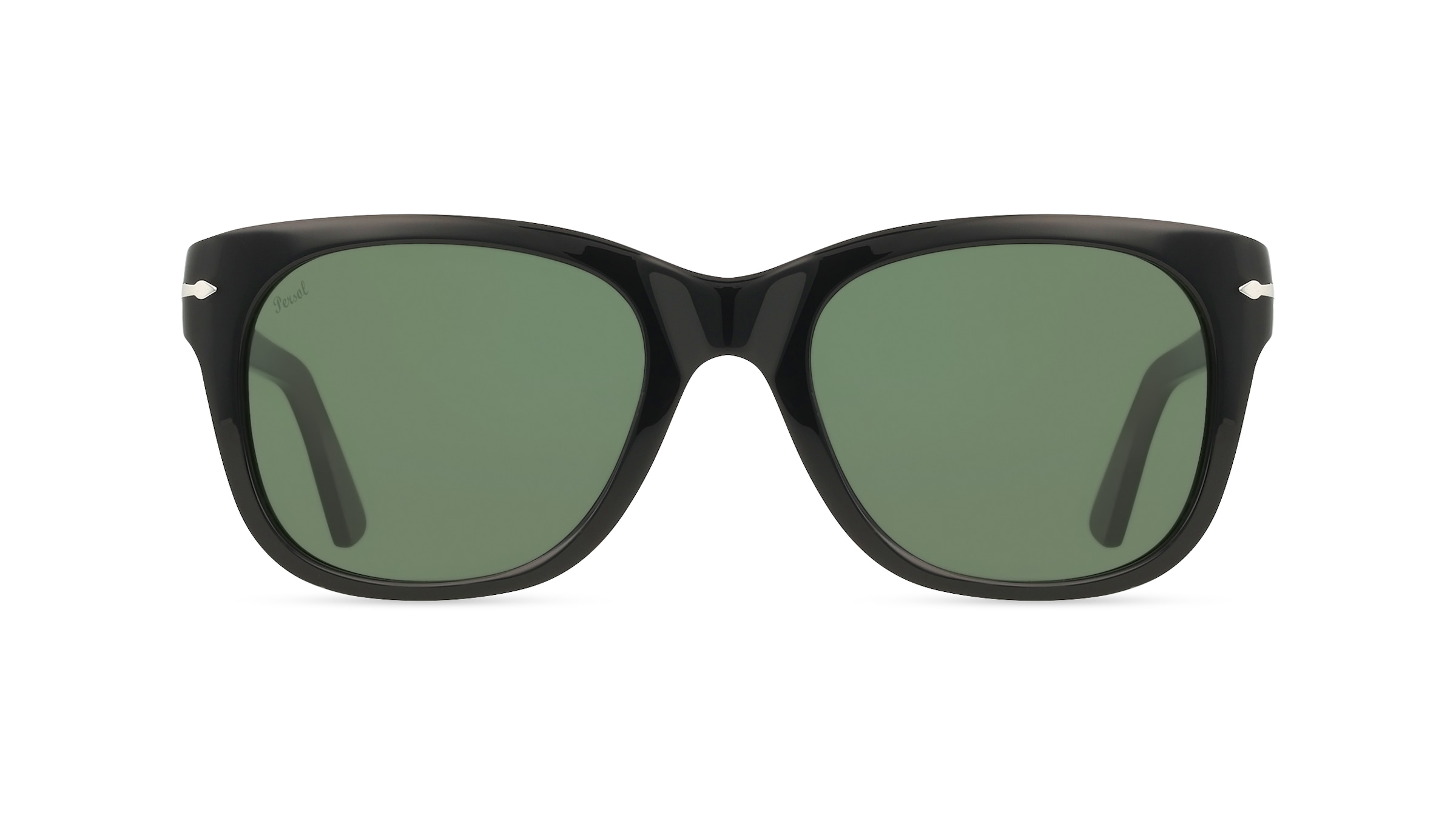 Persol PO3372S Unisex-Sonnenbrille Vollrand Quadratisch Acetat-Gestell, Schwarz