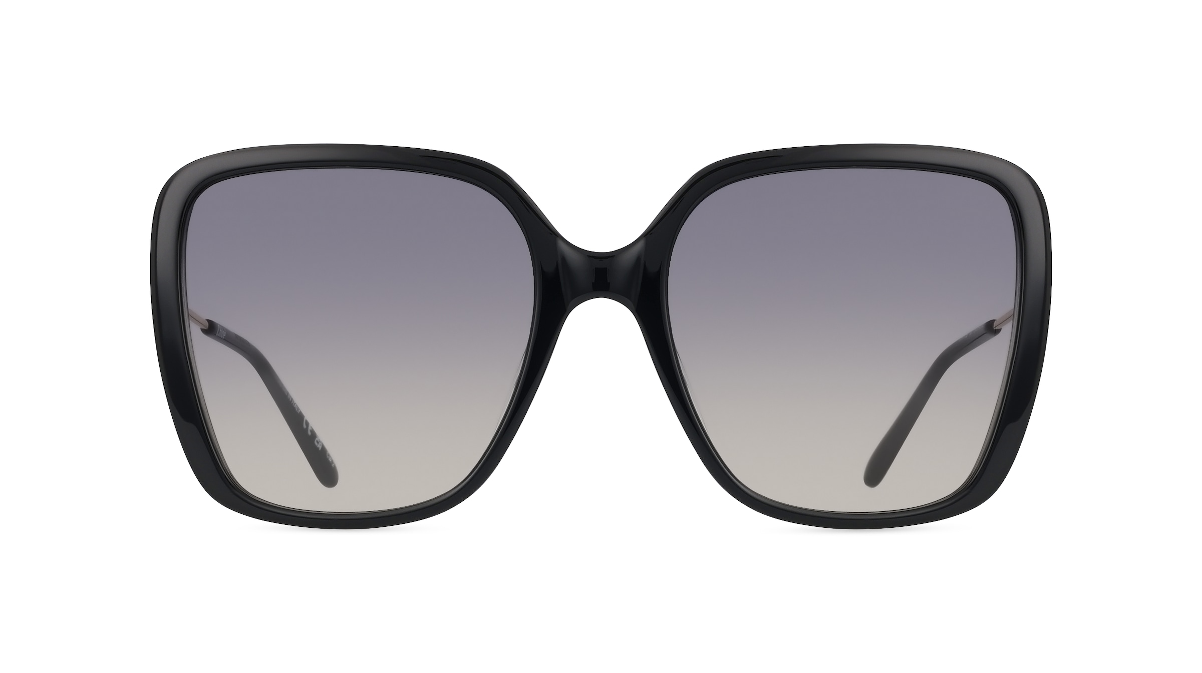 Chloé CH0173S Damen-Sonnenbrille Vollrand Eckig Kunststoff-Gestell, schwarz