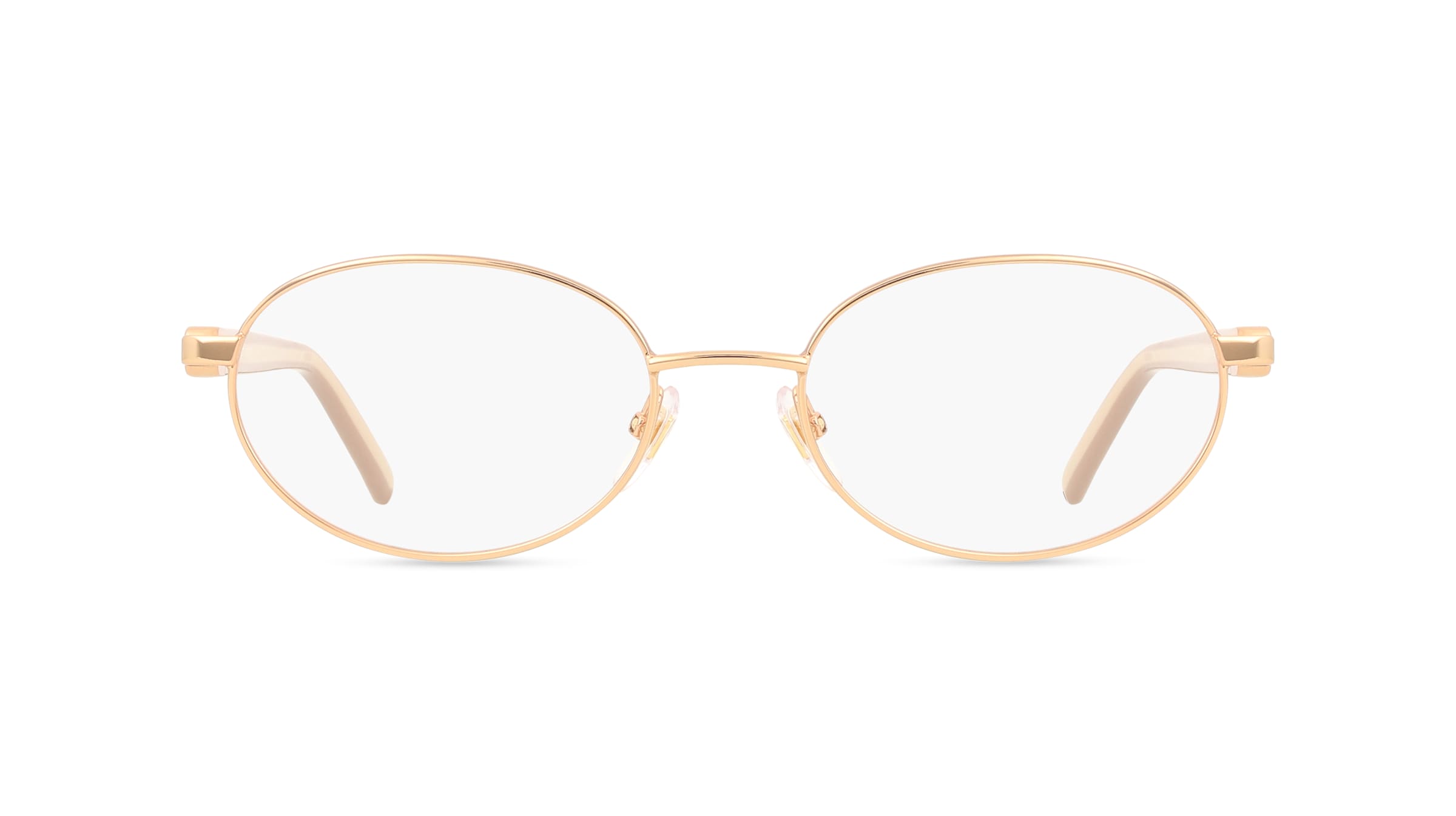 Furla VFU998 Damen-Brille inkl. Gläser Vollrand Oval Edelstahl-Gestell 53/18/140, Gold