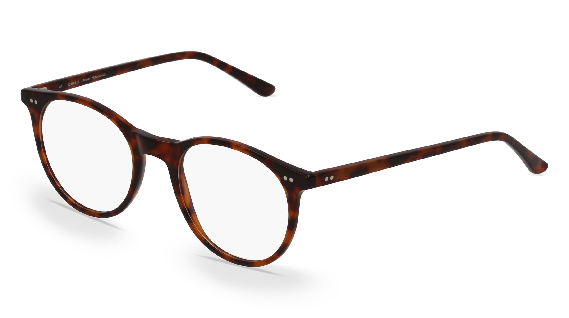 Fielmann IC 013 CL Herren-Brille inkl. Gläser Vollrand Quadratisch Acetat-Gestell 48/20/145, Havanna
