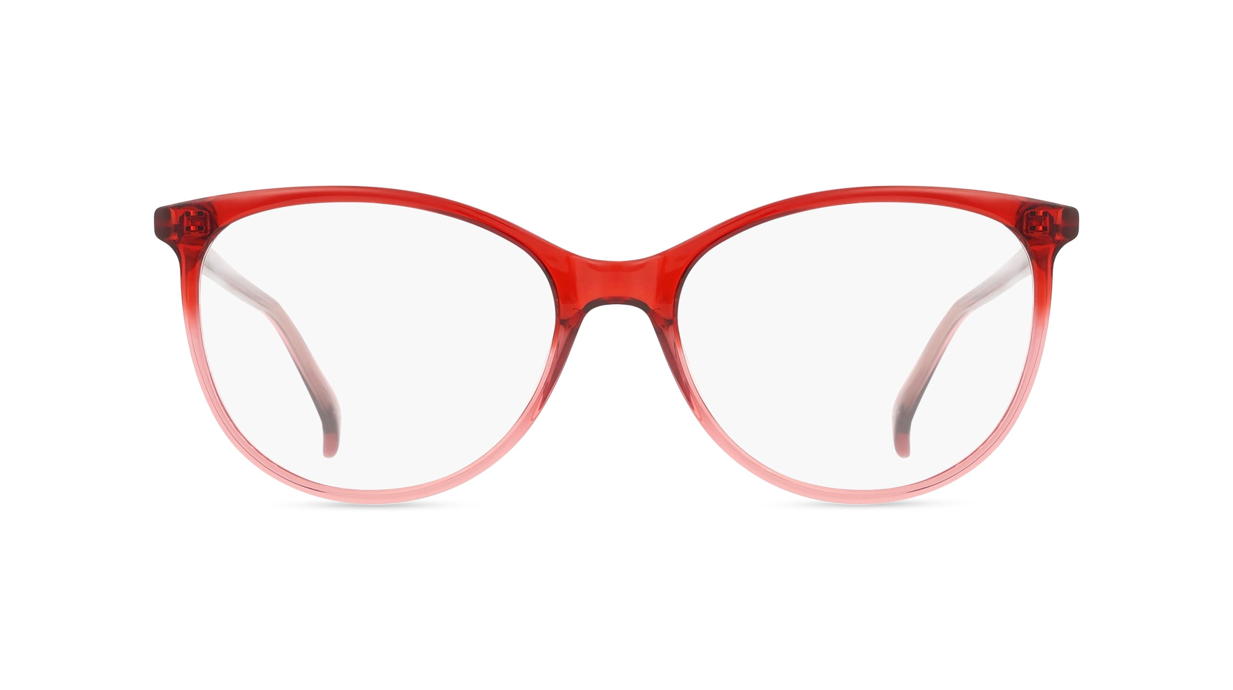 Fielmann ABC 070 CL Damen-Brille inkl. Gläser Vollrand Butterfly Acetat-Gestell 51mm/16mm/140mm, rot