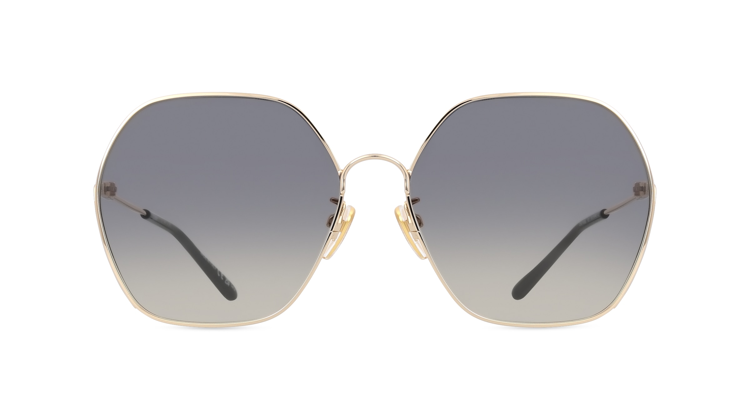 Chloé CH0169SA Damen-Sonnenbrille Vollrand Achteckig Metall-Gestell, gold