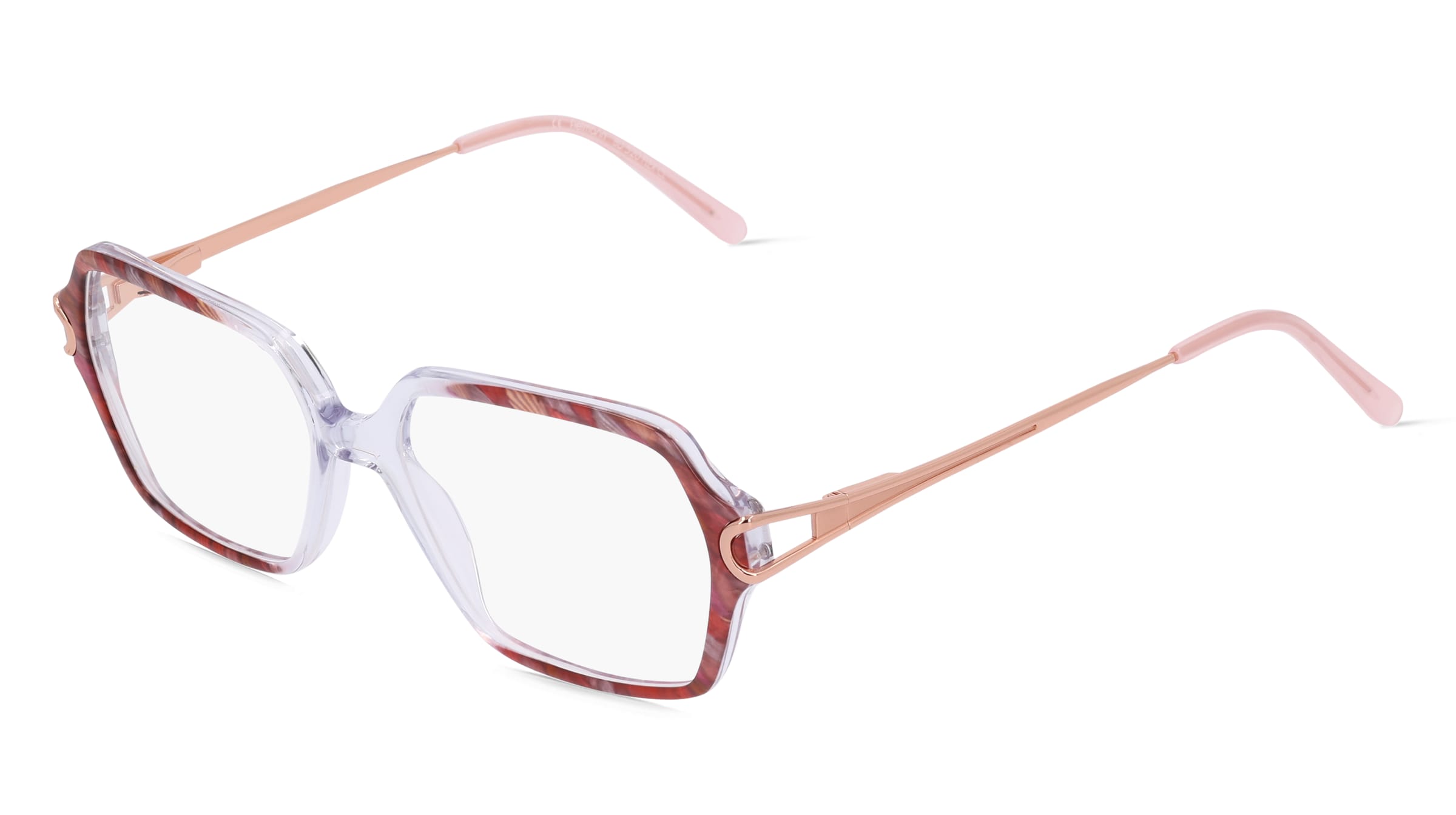 Fielmann BD 520 FLEX CL Damen-Brille inkl. Gläser Vollrand Quadratisch Acetat-Gestell 53/16/130, Transparent