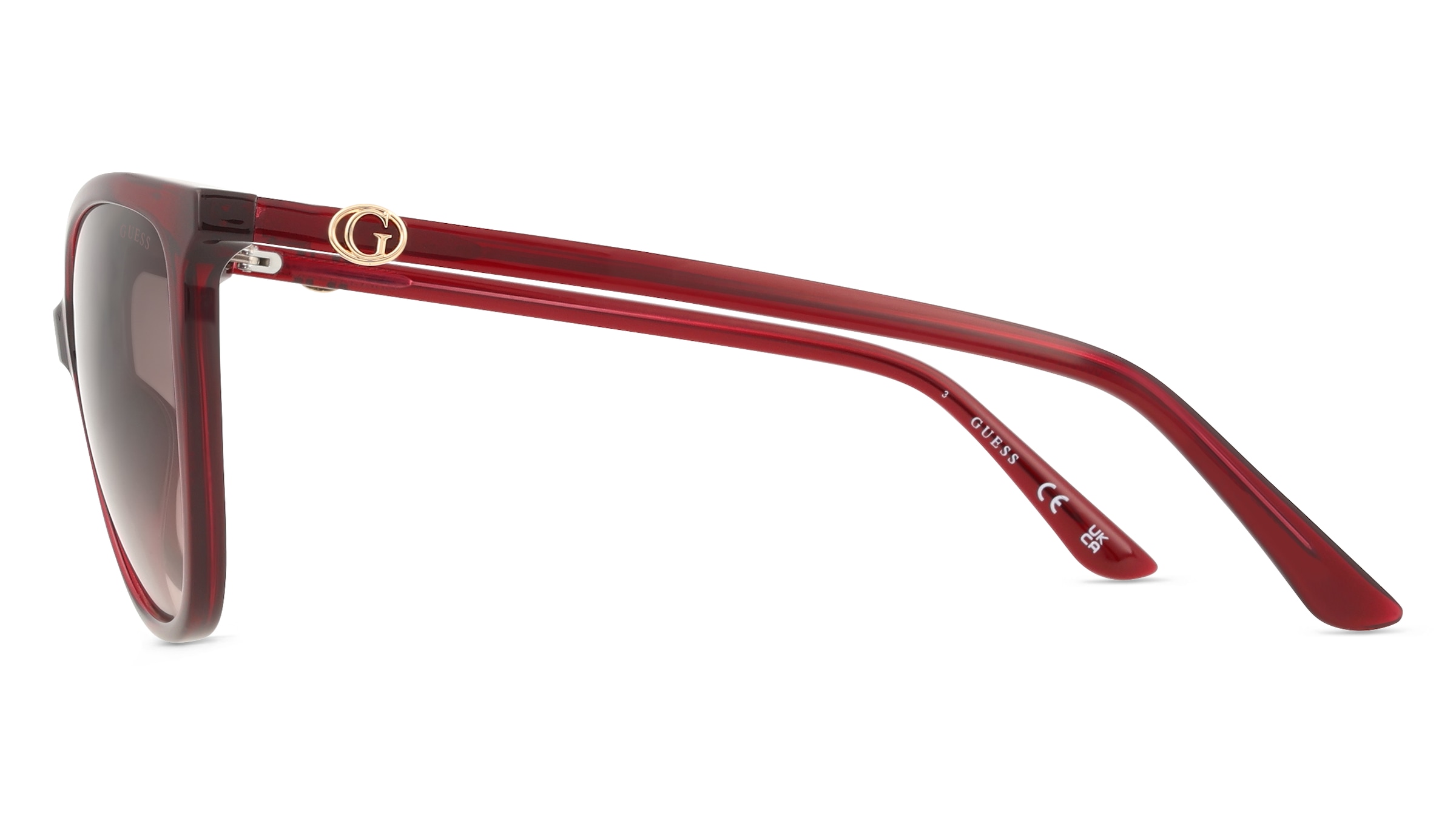 Thumbnail - Guess GU00256 Damen-Sonnenbrille Vollrand Cat Eye Kunststoff-Gestell, rot