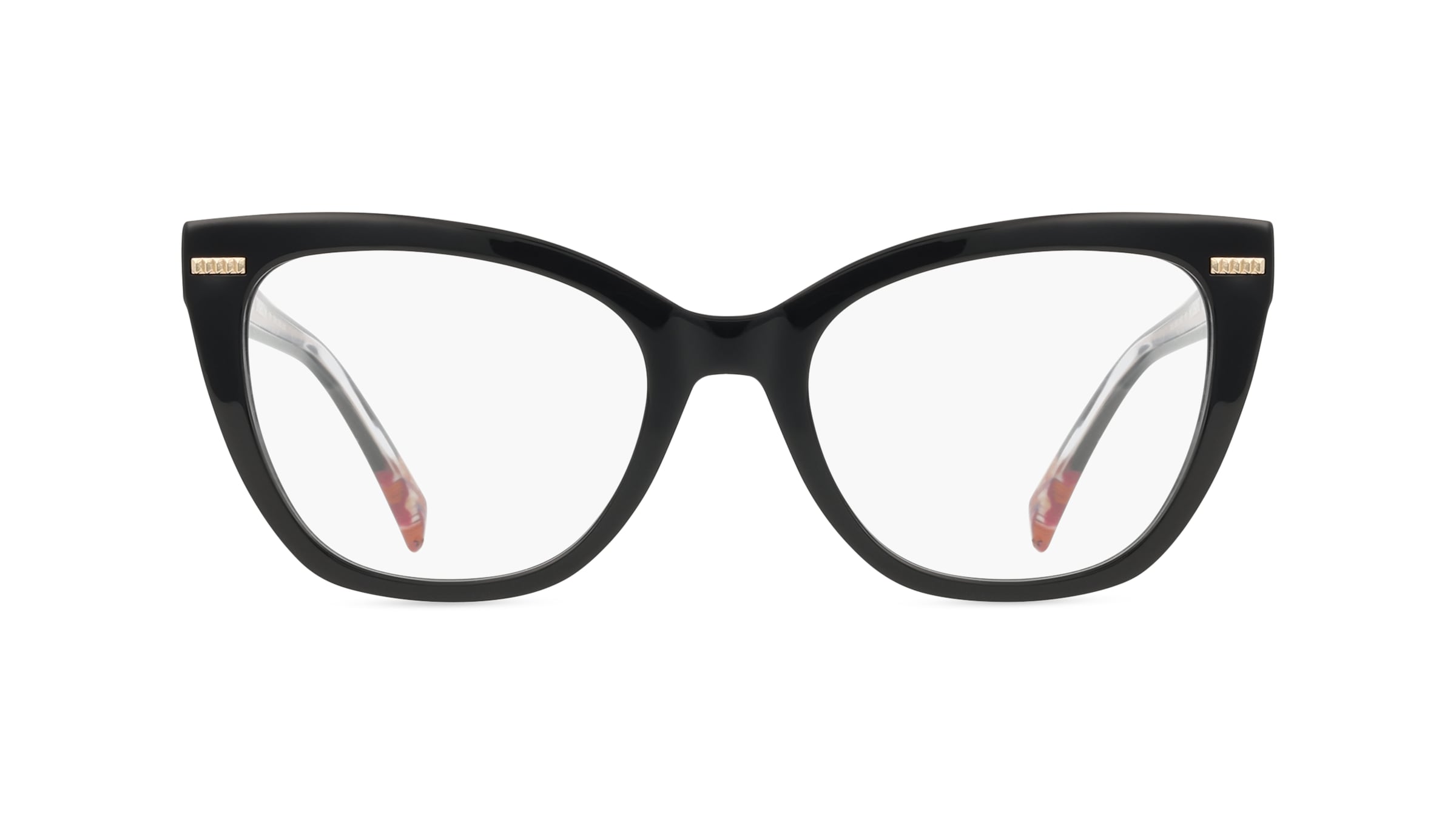 Missoni 0072 Damen-Brille inkl. Gläser Vollrand Cateye Acetat-Gestell 52mm/19mm/145mm, schwarz