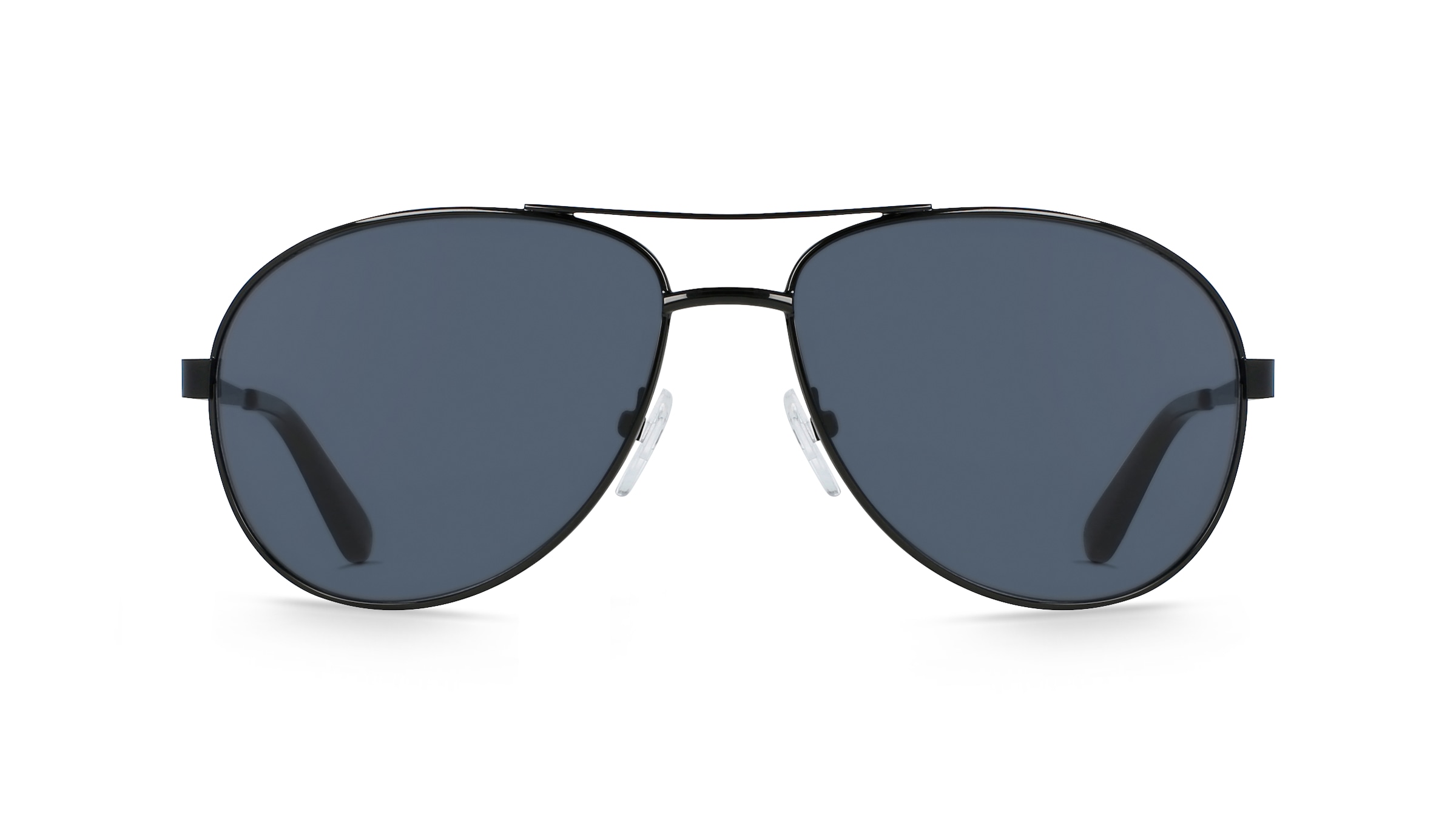 Fielmann BD 345 SUN TR Herren-Sonnenbrille Vollrand Pilot Edelstahl-Gestell, schwarz