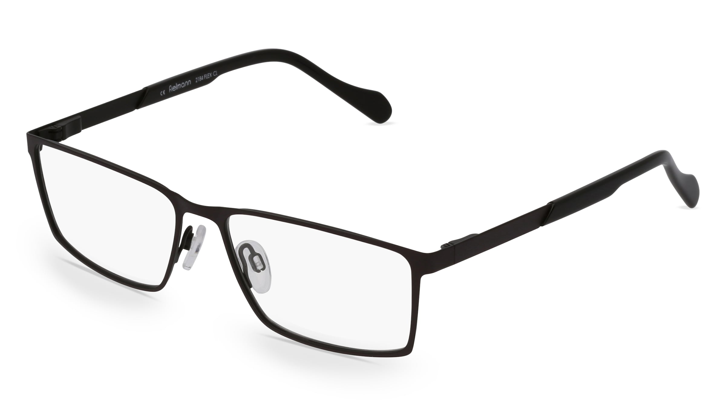 Fielmann 2184 FLEX CL Herren-Brille inkl. Gläser Vollrand Quadratisch Edelstahl-Gestell 57/16/145, Braun