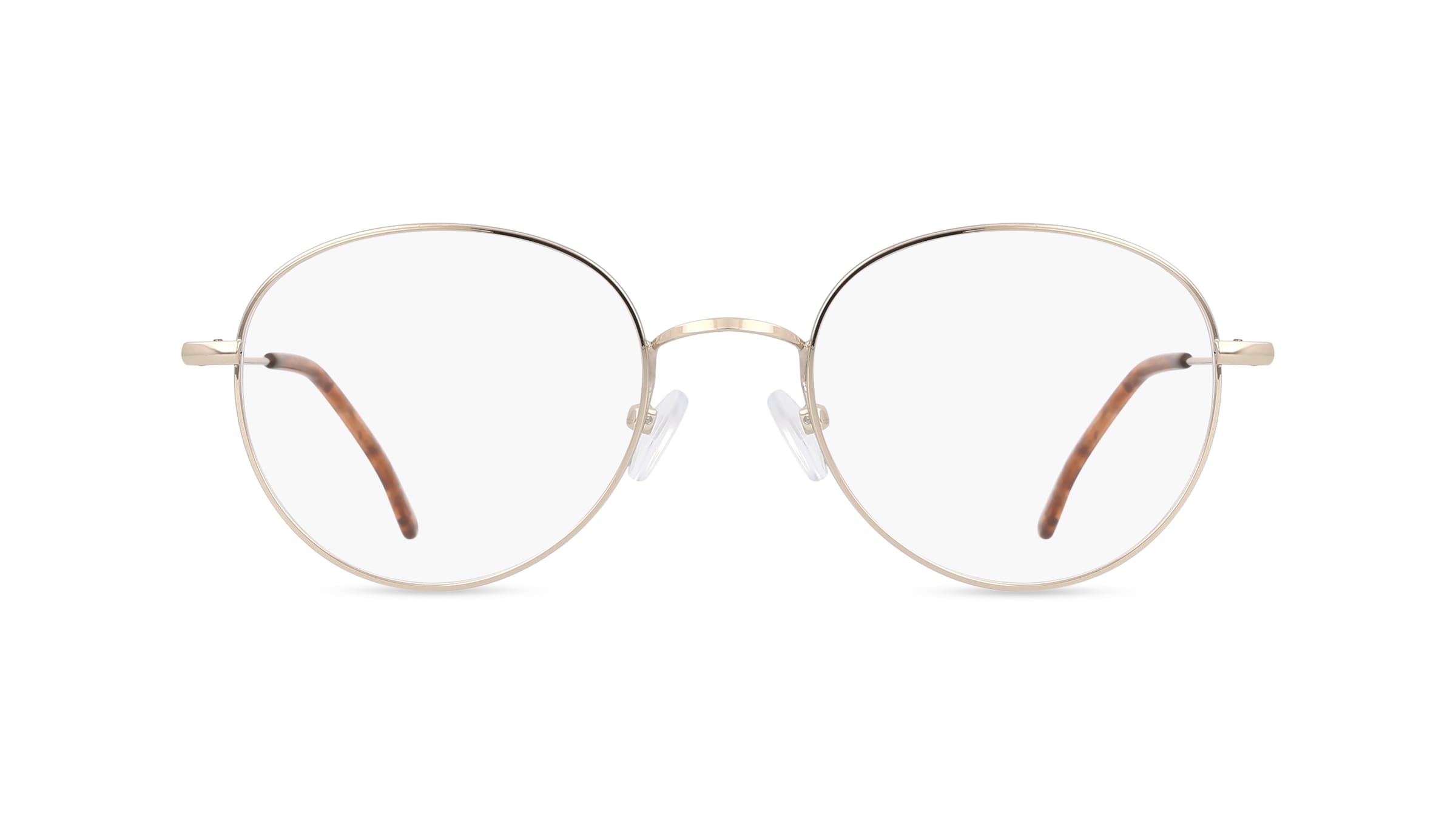 Fielmann BD 352 PANTO CL JONA Unisex-Brille inkl. Gläser Vollrand Panto Edelstahl-Gestell 44mm/20mm/145mm, gold