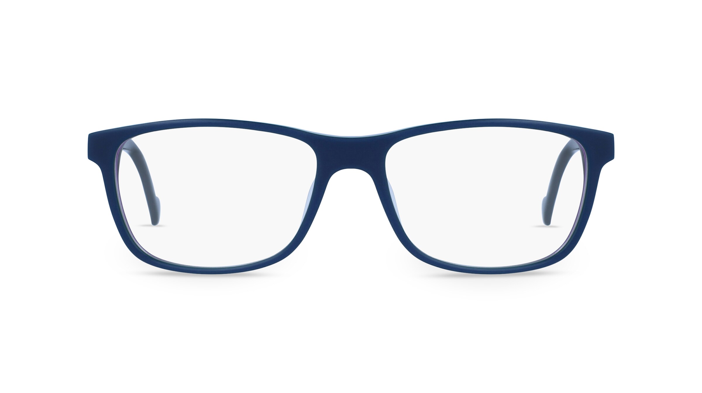 Fielmann 2172 FLEX CL Herren-Brille inkl. Gläser Vollrand Eckig Acetat-Gestell 54mm/16mm/145mm, blau