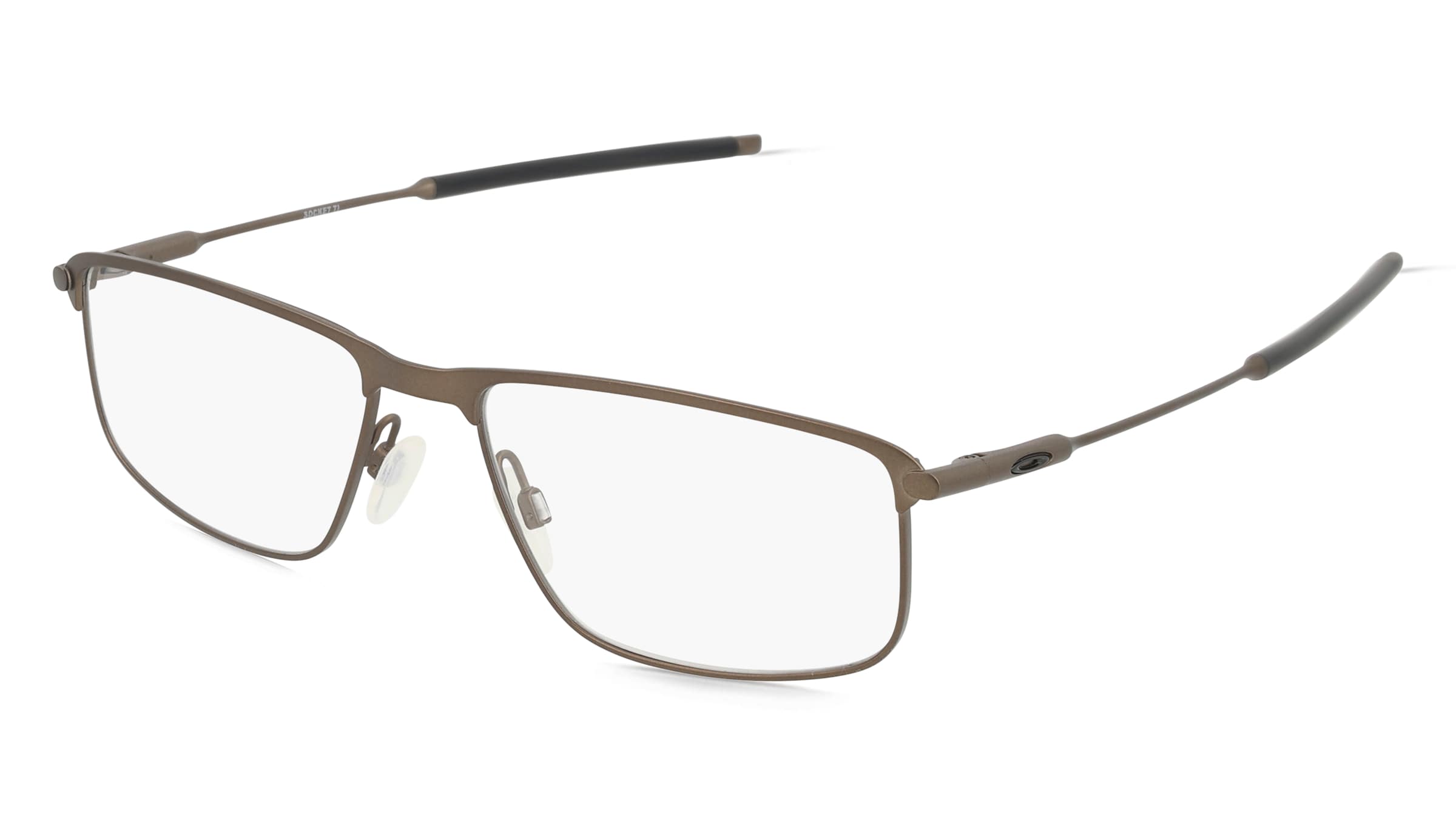 Oakley OX5019 Herren-Brille inkl. Gläser Vollrand Quadratisch Titan-Gestell 54/17/140, Grau