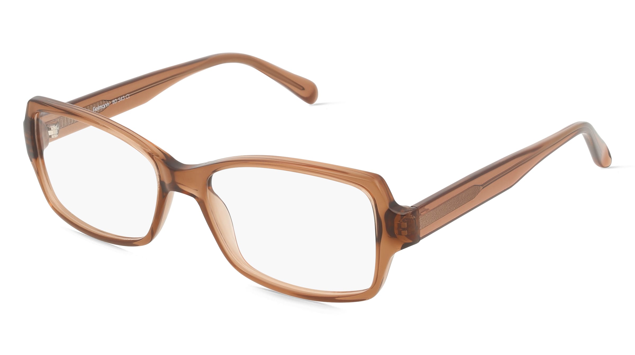 Fielmann BD 543 CL RITA Damen-Brille inkl. Gläser Vollrand Eckig Propionat-Gestell 53mm/16mm/140mm, braun