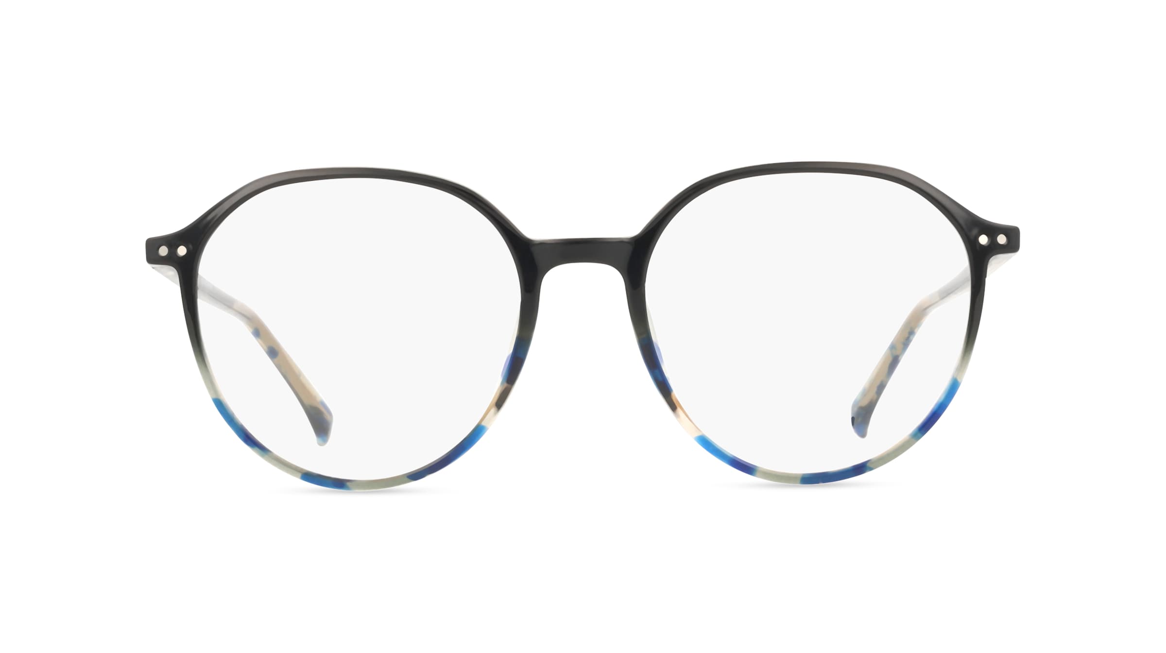 JOOP! 6008 Damen-Brille inkl. Gläser Vollrand Rund TR90-Gestell 52mm/18mm/140mm, schwarz