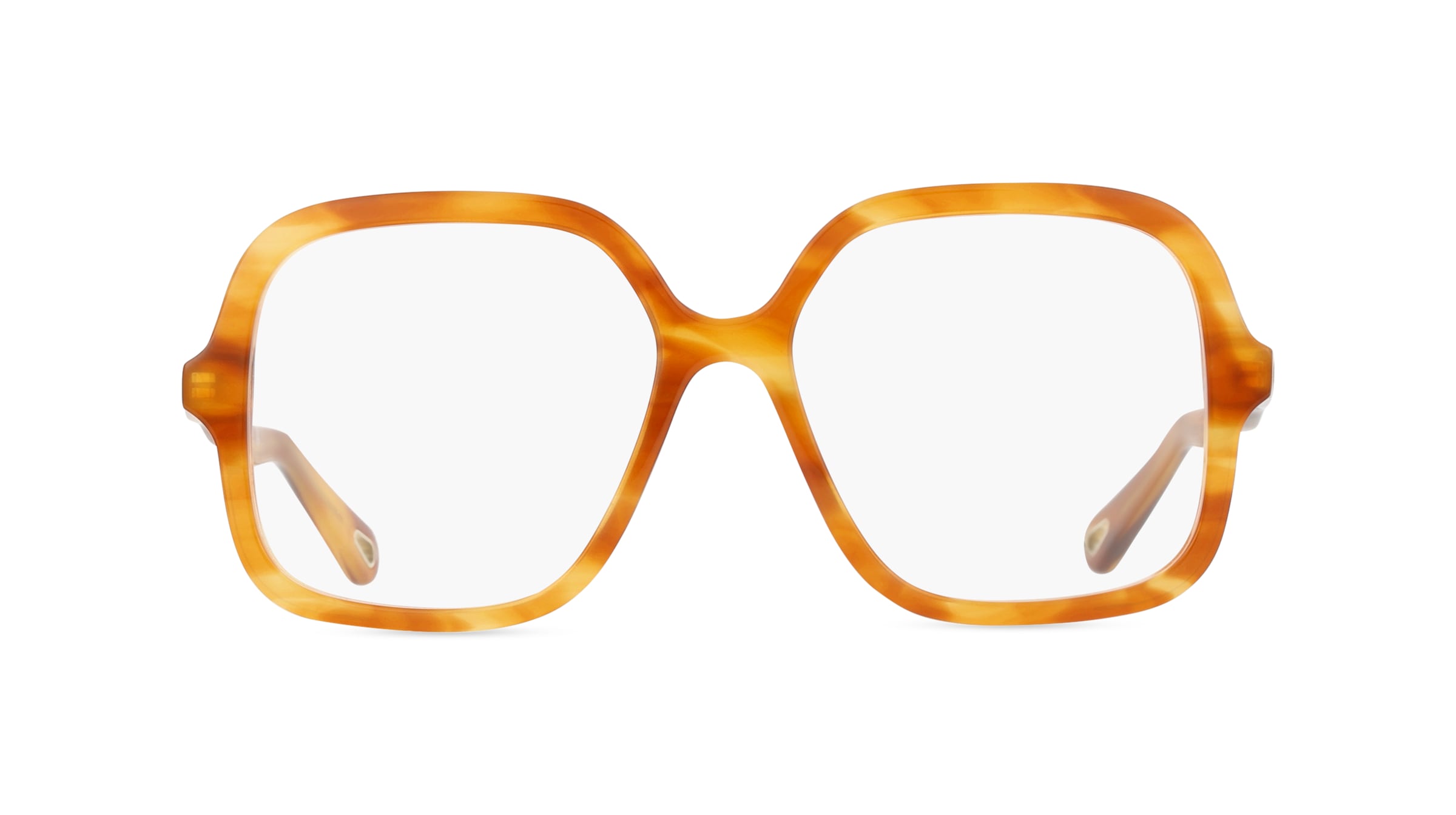 Chloé CH0091O Unisex-Brille inkl. Gläser Vollrand Eckig Acetat-Gestell 54mm/16mm/145mm, Havanna