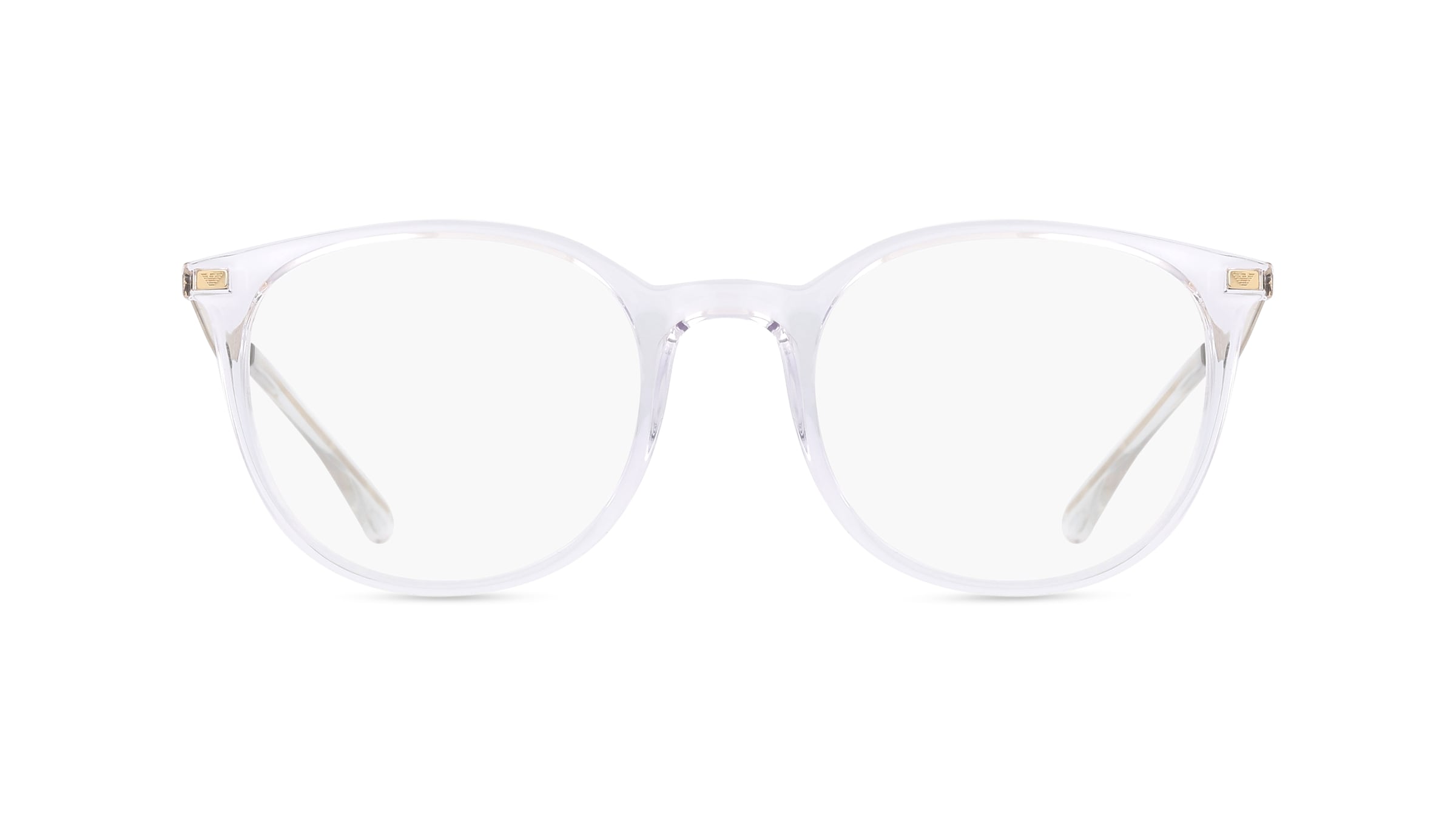 Emporio Armani EA3168 Damen-Brille inkl. Gläser Vollrand Butterfly Kunststoff-Gestell 52mm/20mm/145mm, transparent