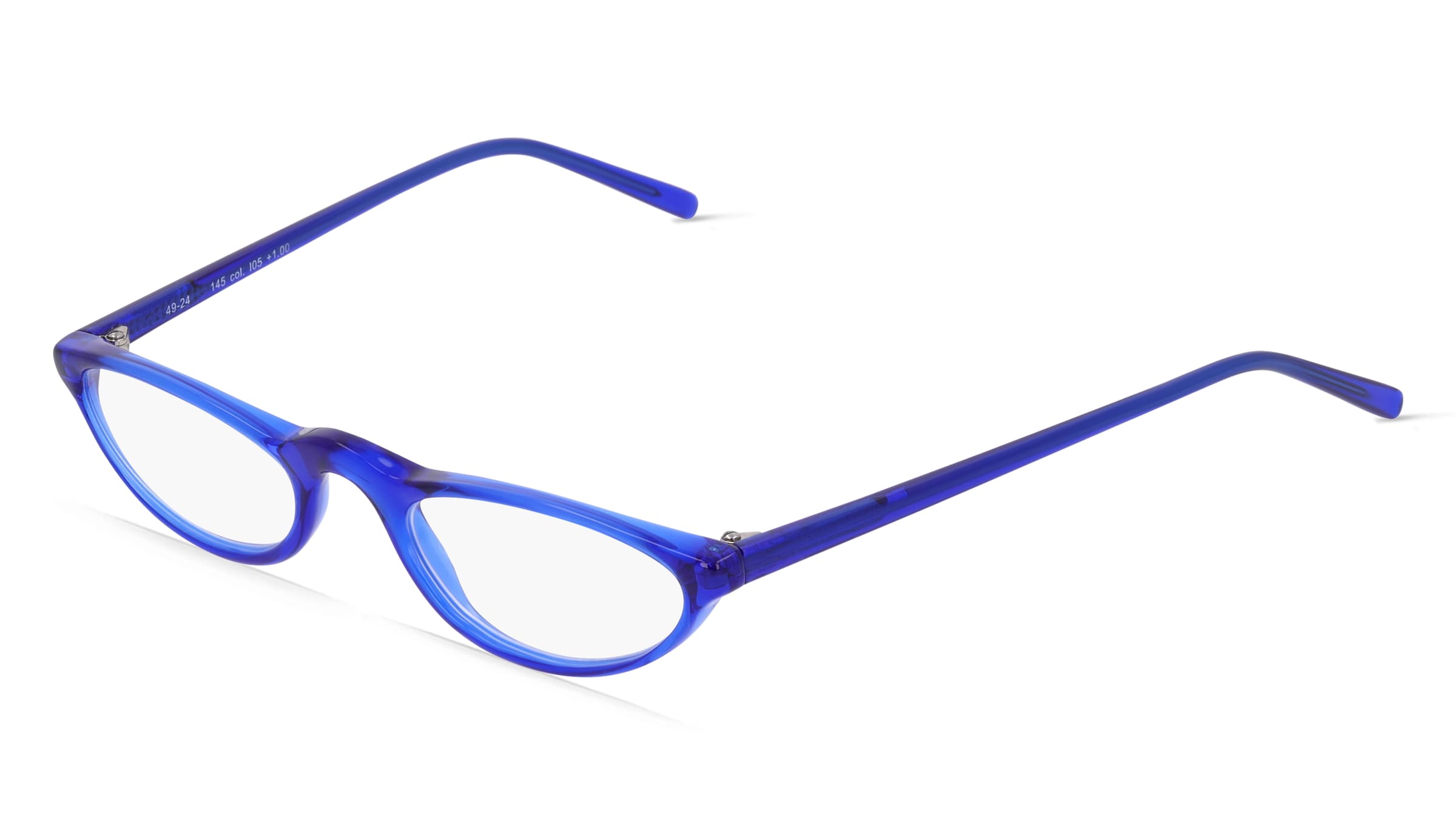 Fielmann INTER 003 Damen-Fertiglesebrille Vollrand Quadratisch TR90-Gestell, Blau