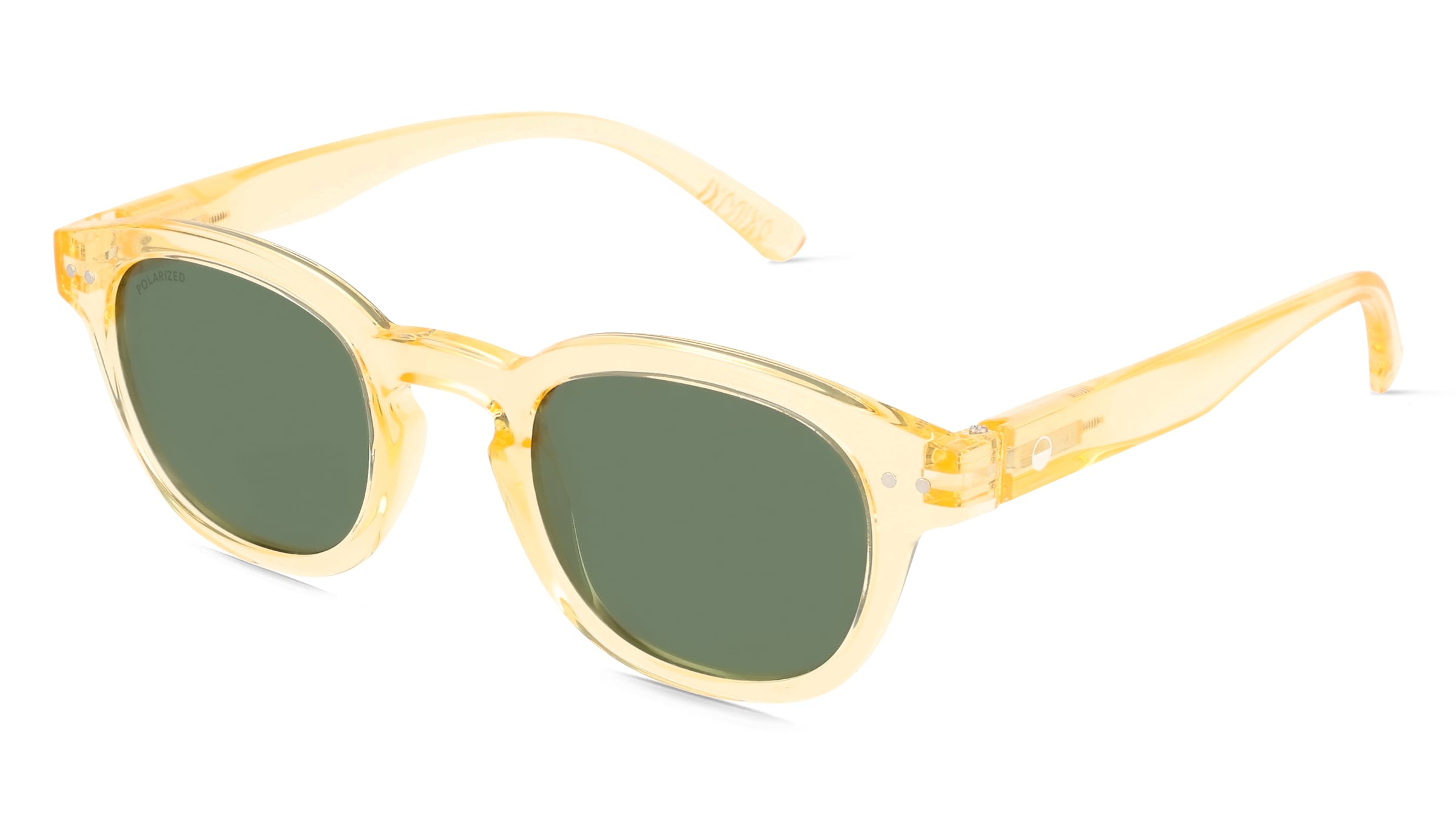 OKIDOKI JIMMY SUN Unisex-Sonnenbrille Vollrand Panto Kunststoff-Gestell, Transparent