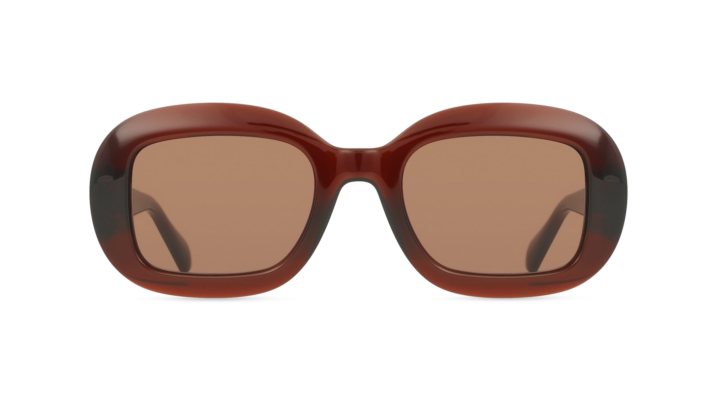 Ferragamo SF2038S Damen-Sonnenbrille Vollrand Oval Acetat-Gestell, braun