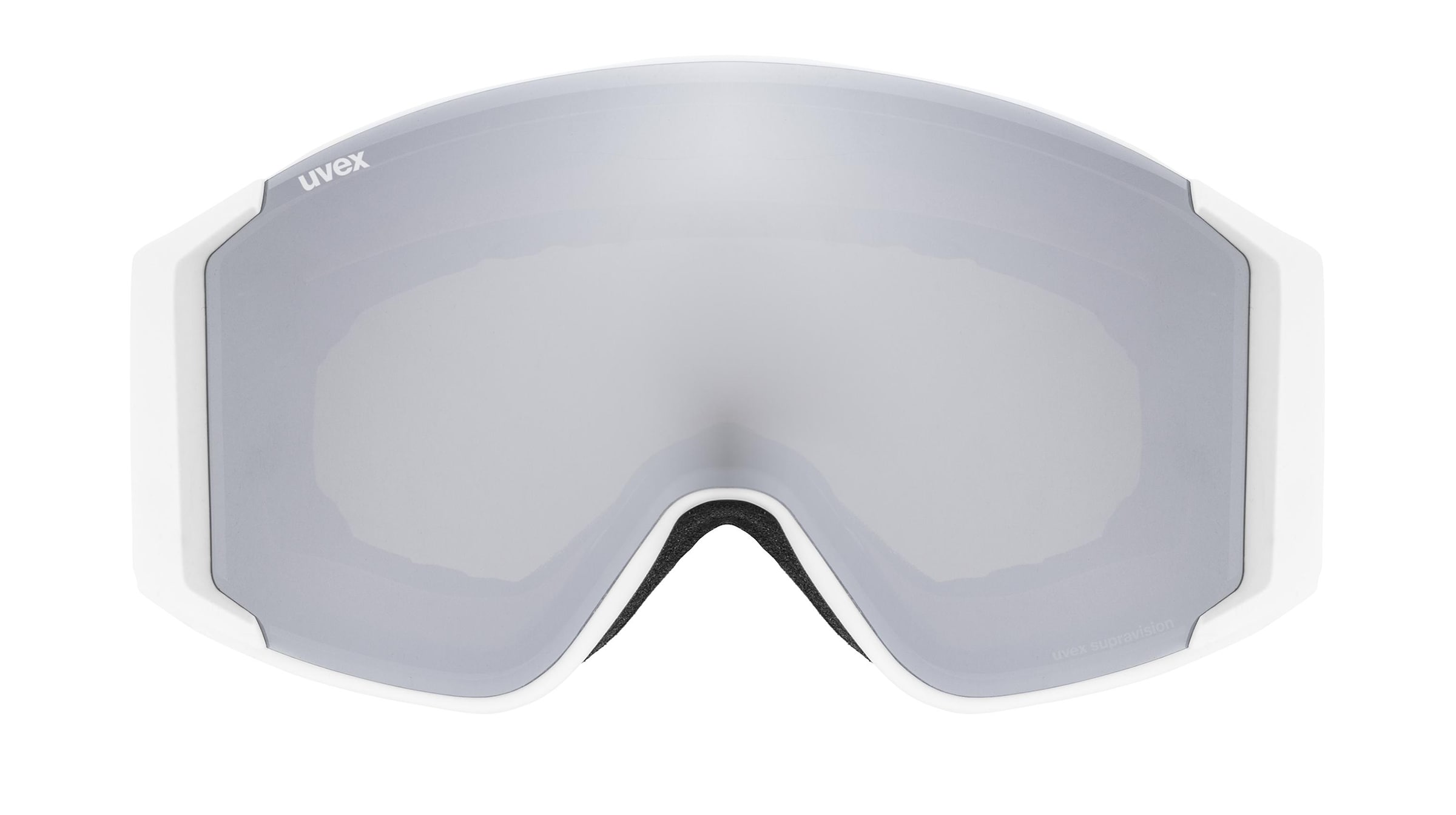 Uvex G GL 3000 LGL OTG  Unisex-Skibrille Vollrand Monoscheibe Kunststoff-Gestell, weiß