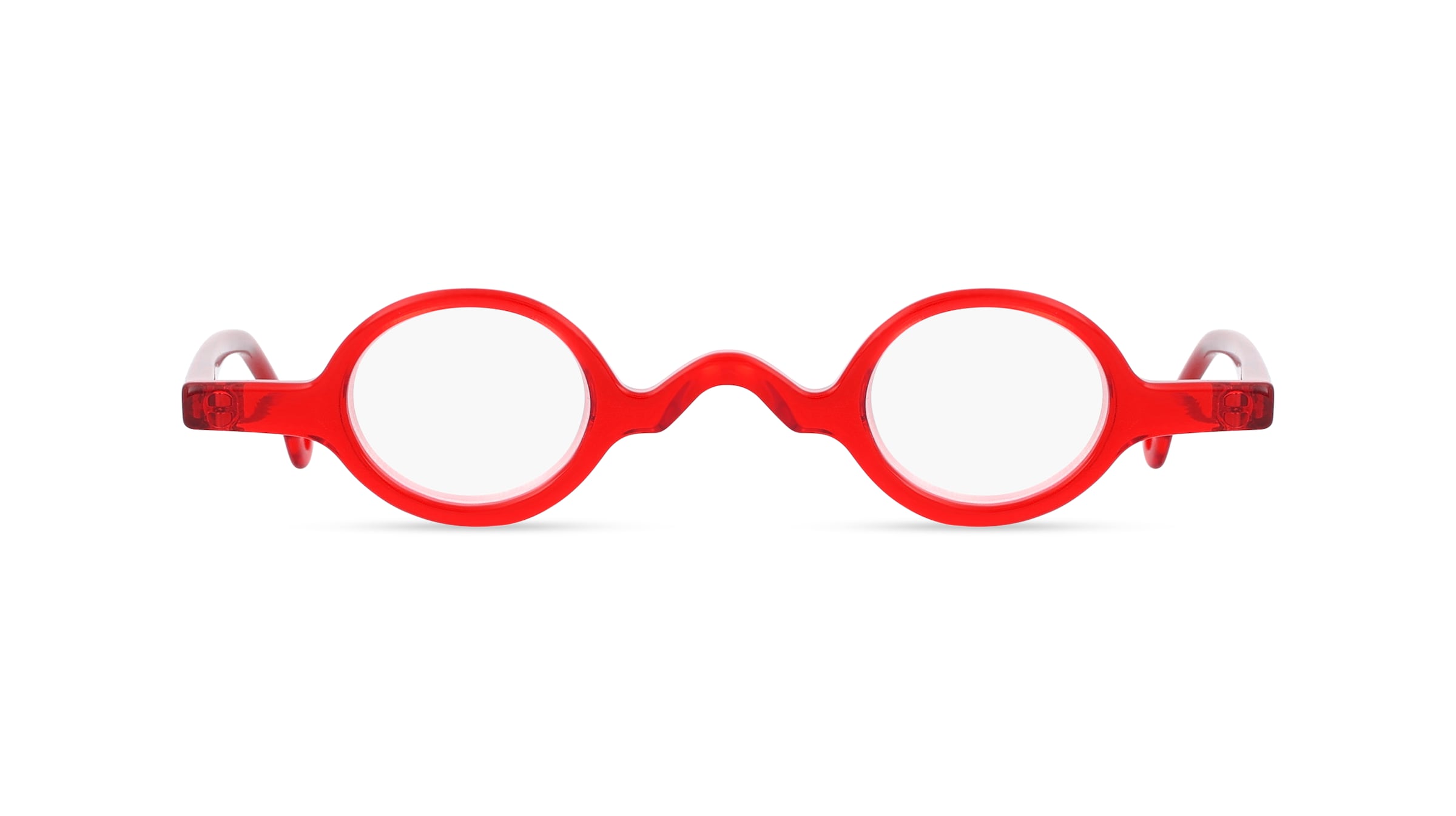 Fielmann INTERIM 001 FA Unisex-Fertiglesebrille Vollrand Rund TR90-Gestell, Rot