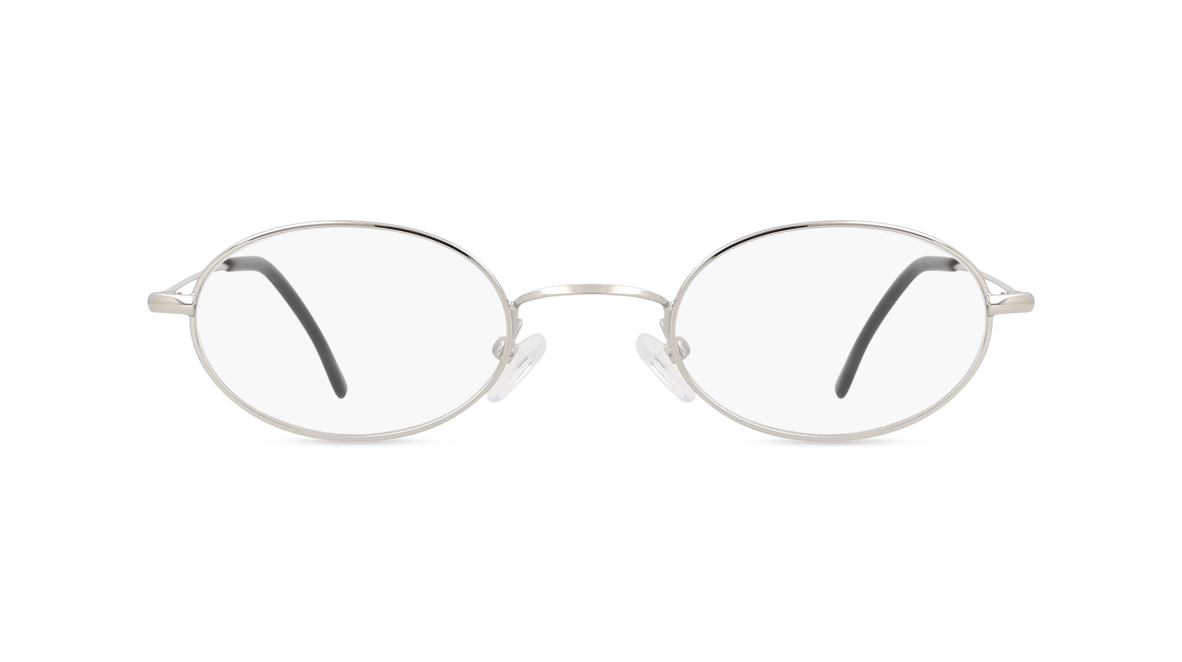 Fielmann BD 316 CL Unisex-Brille inkl. Gläser Vollrand Oval Edelstahl-Gestell 48mm/22mm/145mm, silber