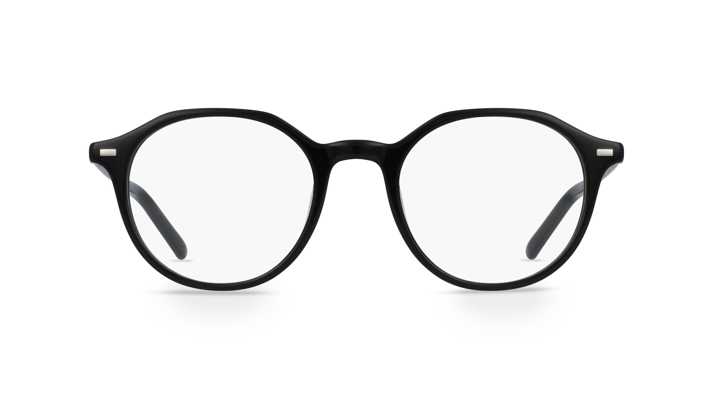 Fielmann BC 012 FLEX CL Unisex-Brille inkl. Gläser Vollrand Panto Kunststoff-Gestell 46mm/20mm/135mm, schwarz