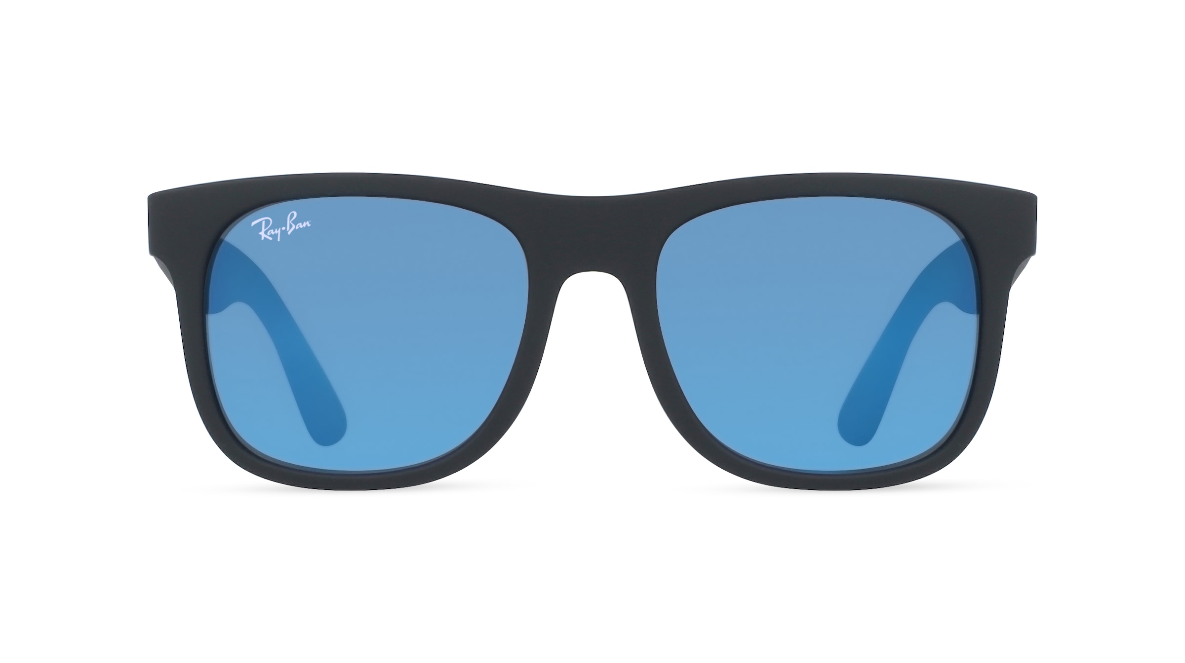 Ray-Ban Junior RJ 9069S JUSTIN Jugend-Sonnenbrille Vollrand Eckig Kunststoff-Gestell, schwarz