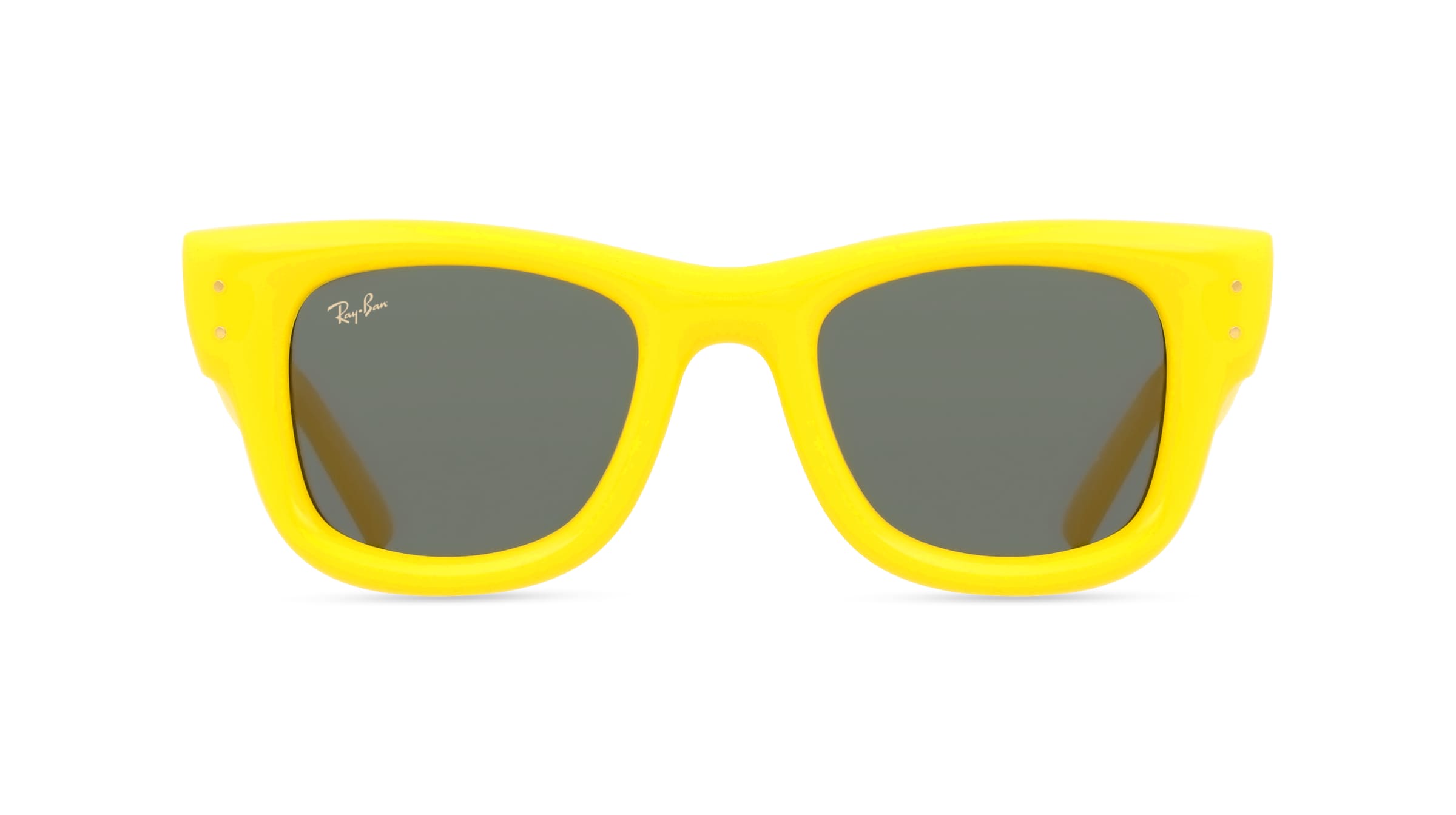 Ray-Ban 0RB4940 WAYFARER PUFFER Unisex-Sonnenbrille Vollrand Quadratisch Kunststoff-Gestell, gelb