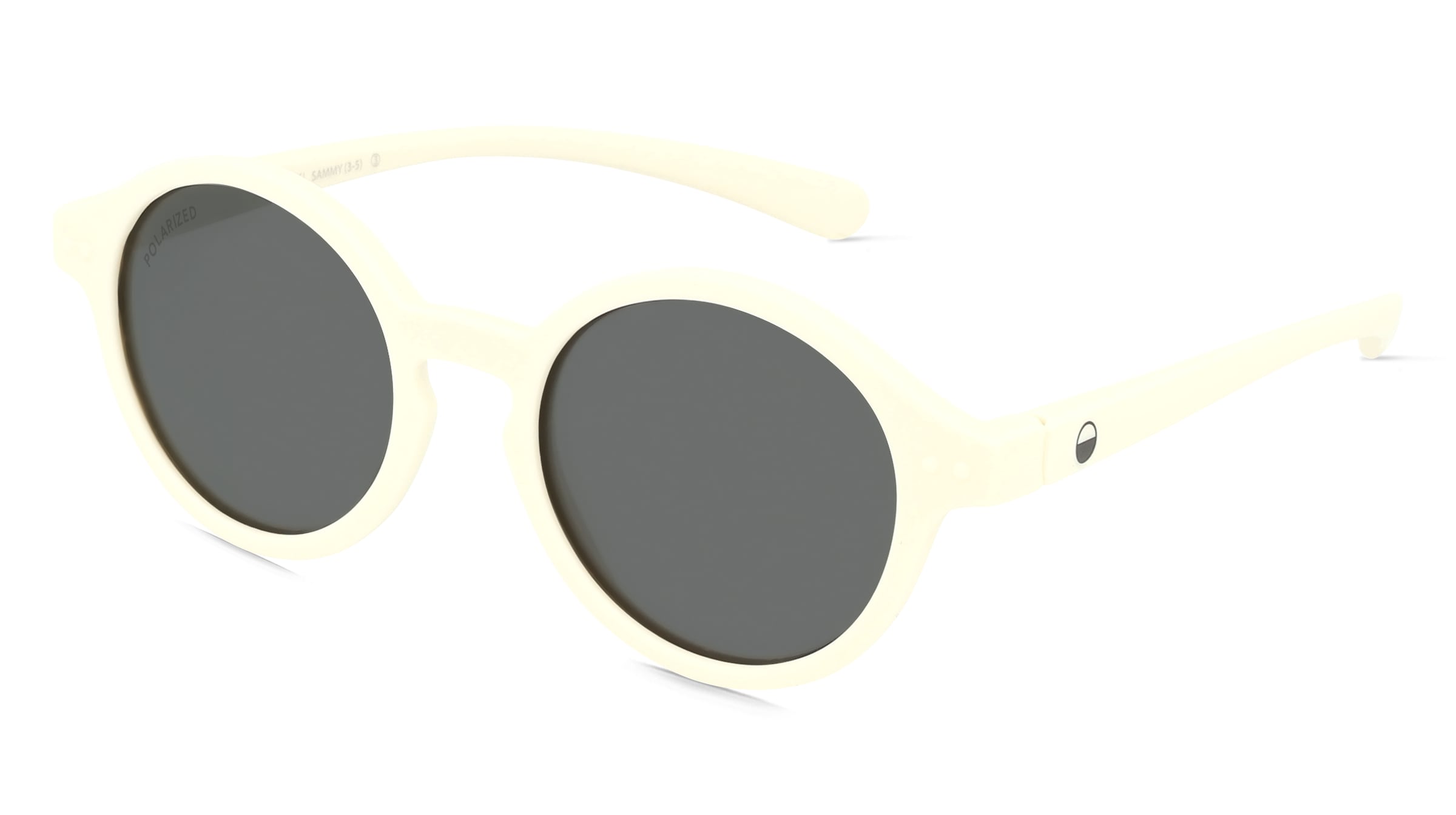 OKIDOKI SAMMY SUN LITTLE (3-5) Kinder-Sonnenbrille Vollrand Panto Kunststoff-Gestell, Weiß