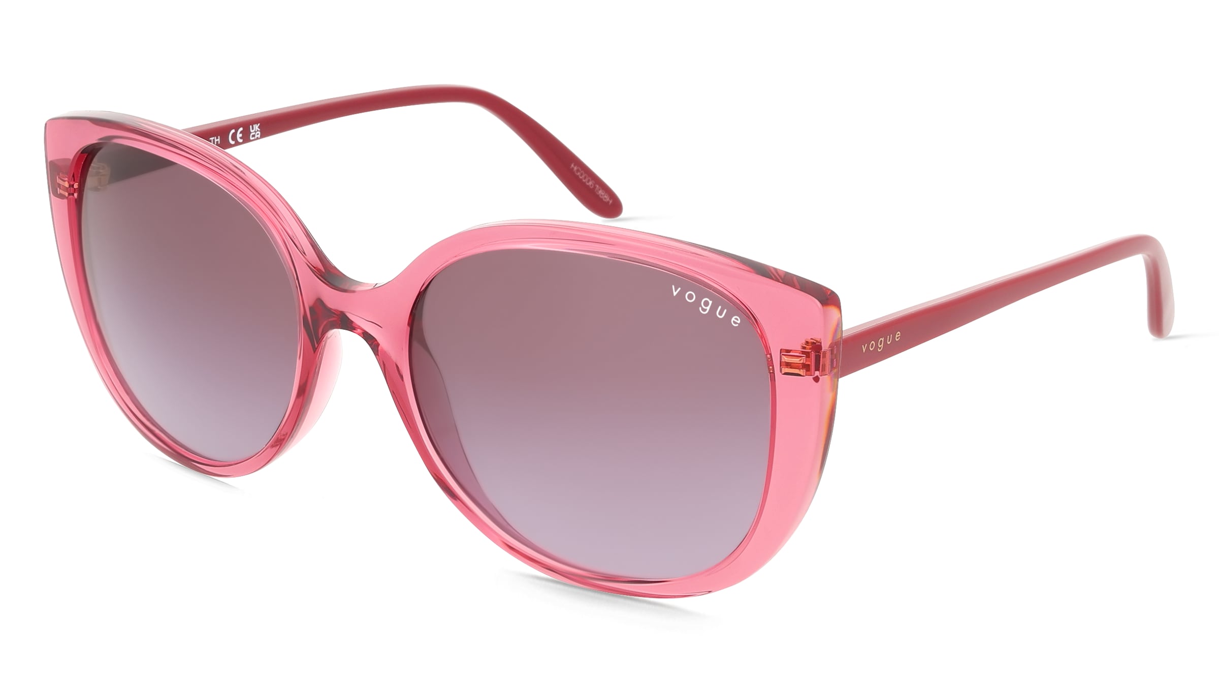 Vogue VO5623S Damen-Sonnenbrille Vollrand Butterfly Kunststoff-Gestell, Lila