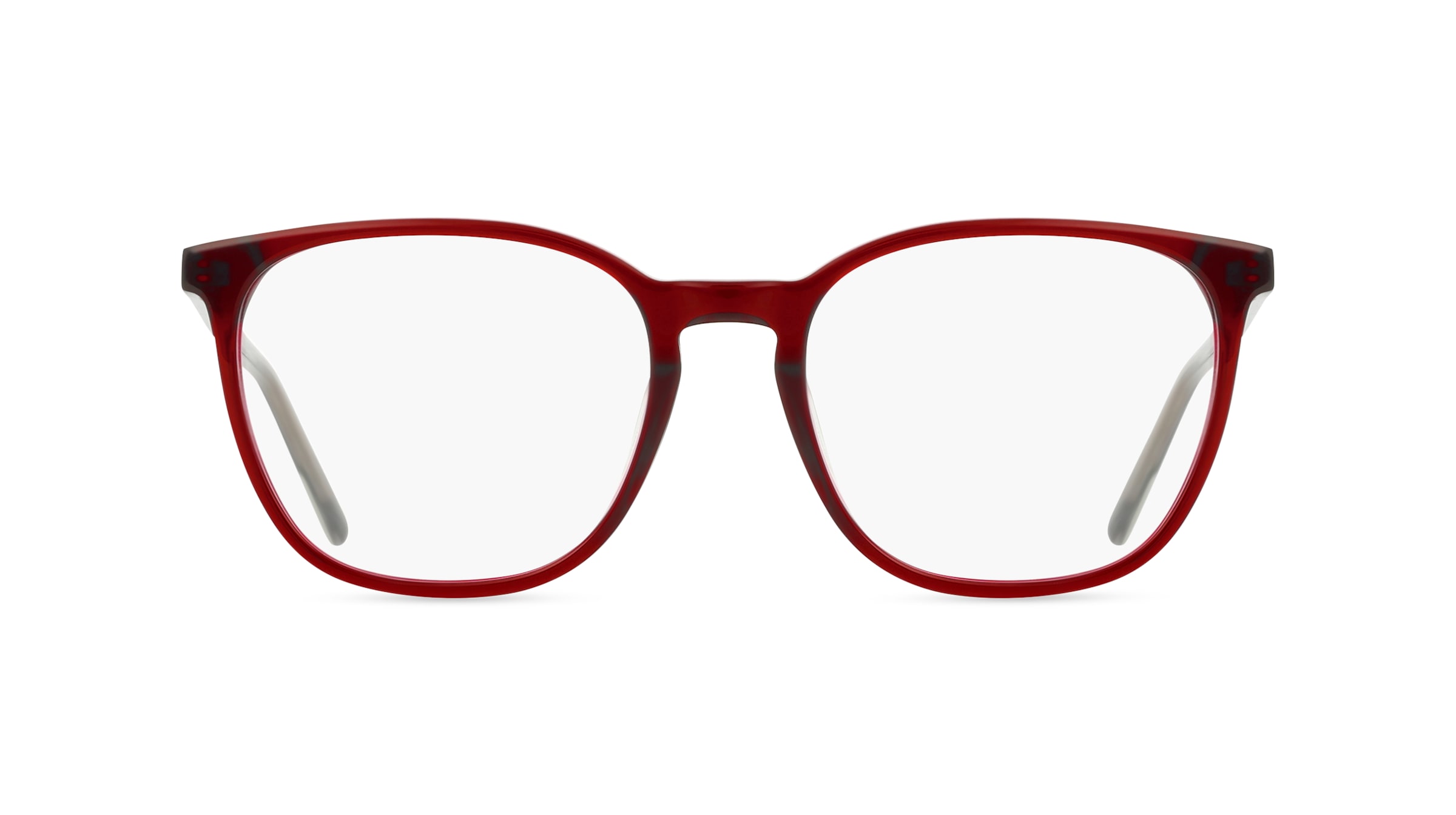 MINI EYEWEAR 743021 Unisex-Brille inkl. Gläser Vollrand Eckig Kunststoff-Gestell 52mm/18mm/140mm, rot