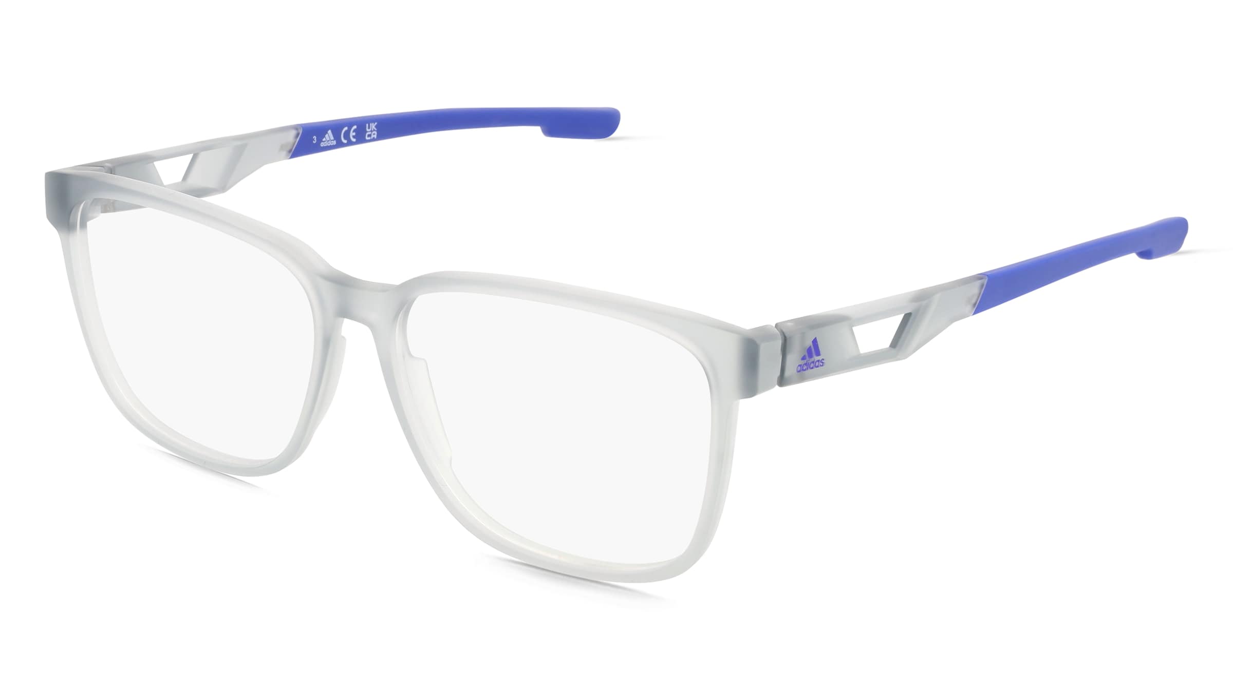 Adidas SP5073 Unisex-Brille inkl. Gläser Vollrand Rund Kunststoff-Gestell 56/14/145, Grau