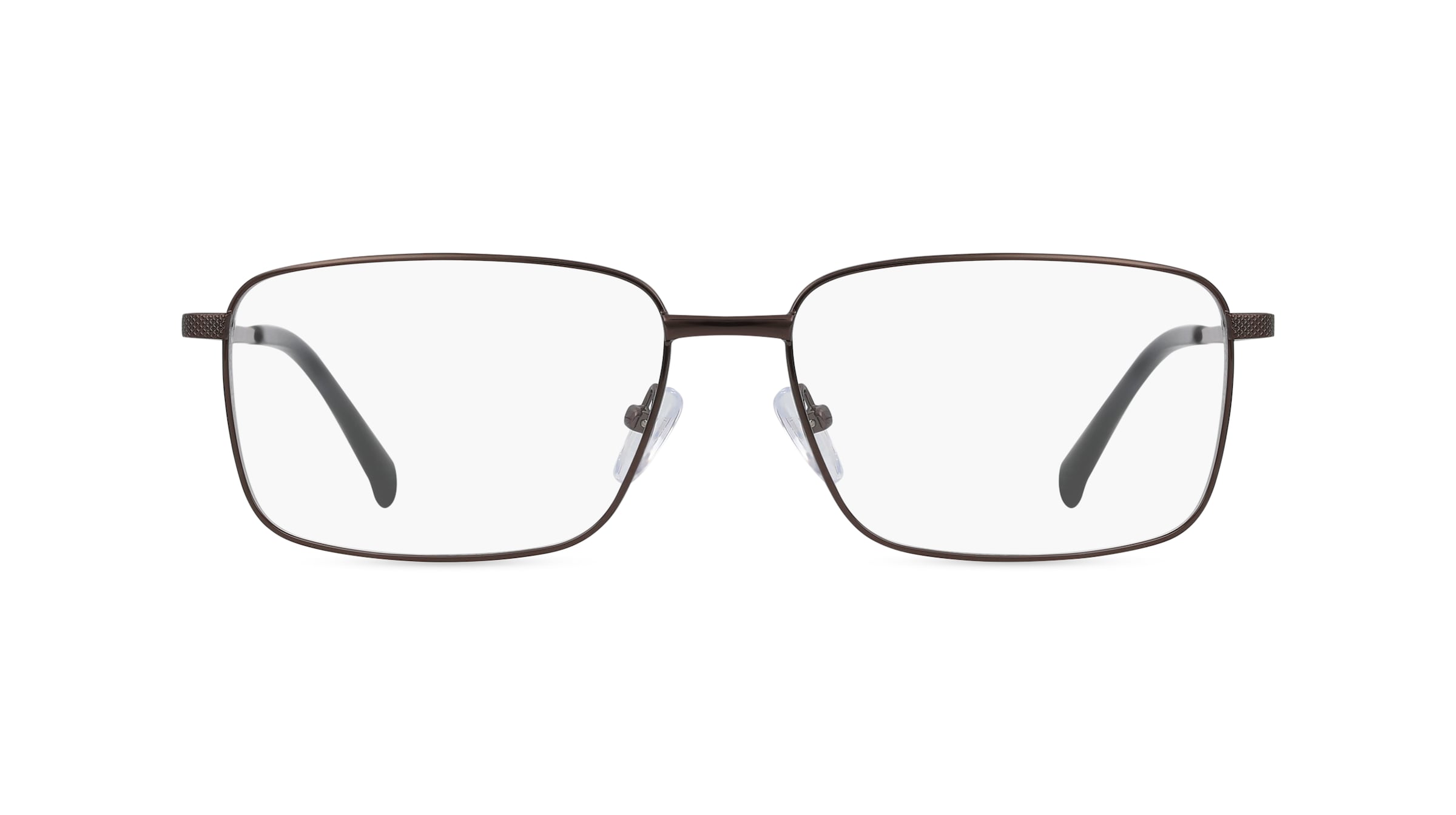 Fielmann BD 555 CL Herren-Brille inkl. Gläser Vollrand Eckig Edelstahl-Gestell 58mm/16mm/145mm, grau