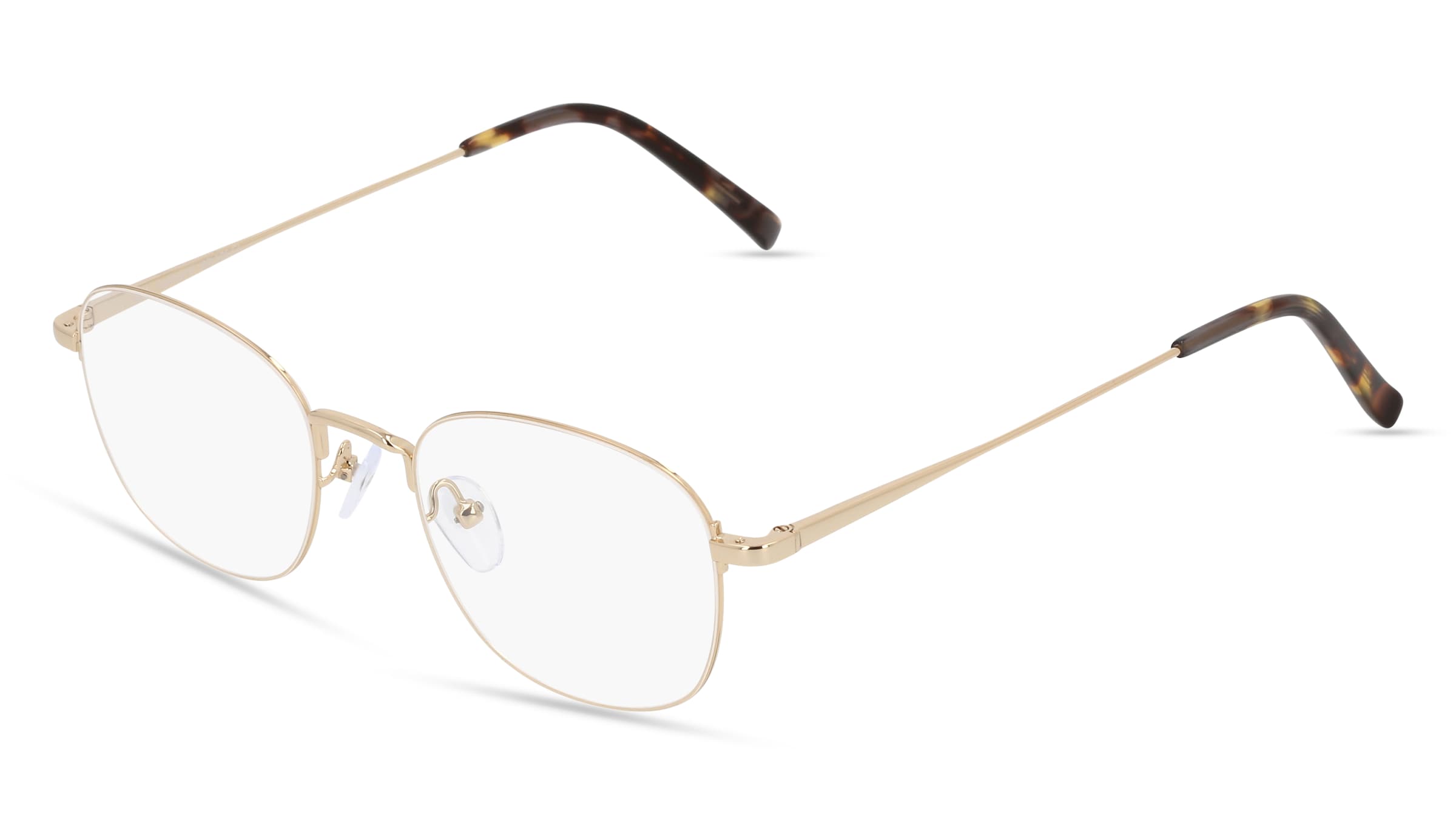 Fielmann BD 525 CL Herren-Brille inkl. Gläser Vollrand Quadratisch Metall-Gestell 51/20/150, Gold