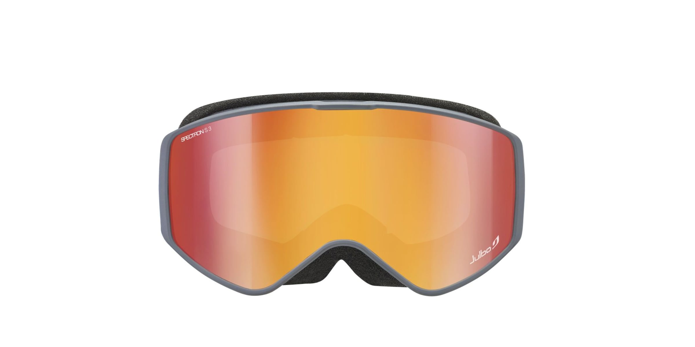 Julbo J7771 Kinder-Skibrille Vollrand Monoscheibe Kunststoff-Gestell, grau