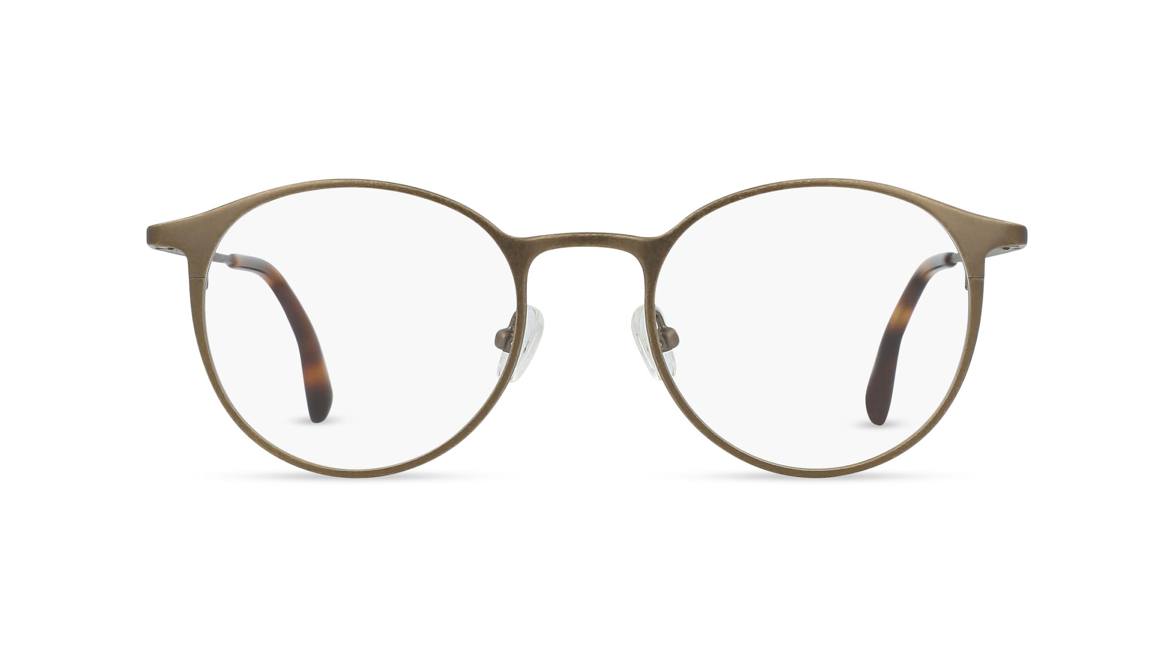 Fielmann MC 503 CL Unisex-Brille inkl. Gläser Vollrand Panto Edelstahl-Gestell 47mm/19mm/135mm, gold