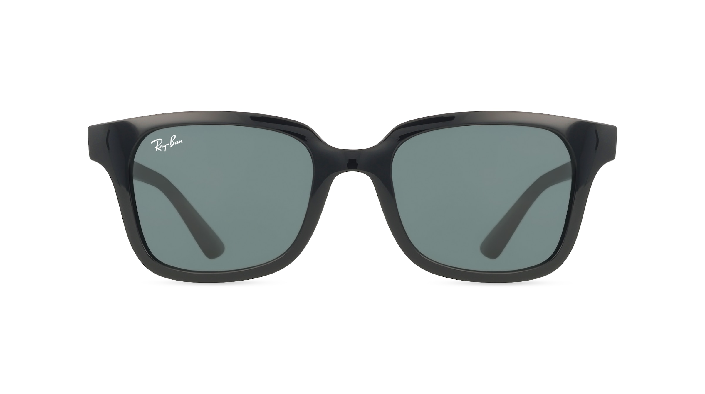 Ray-Ban Junior RJ 9071S Jugend-Sonnenbrille Vollrand Eckig Kunststoff-Gestell, schwarz