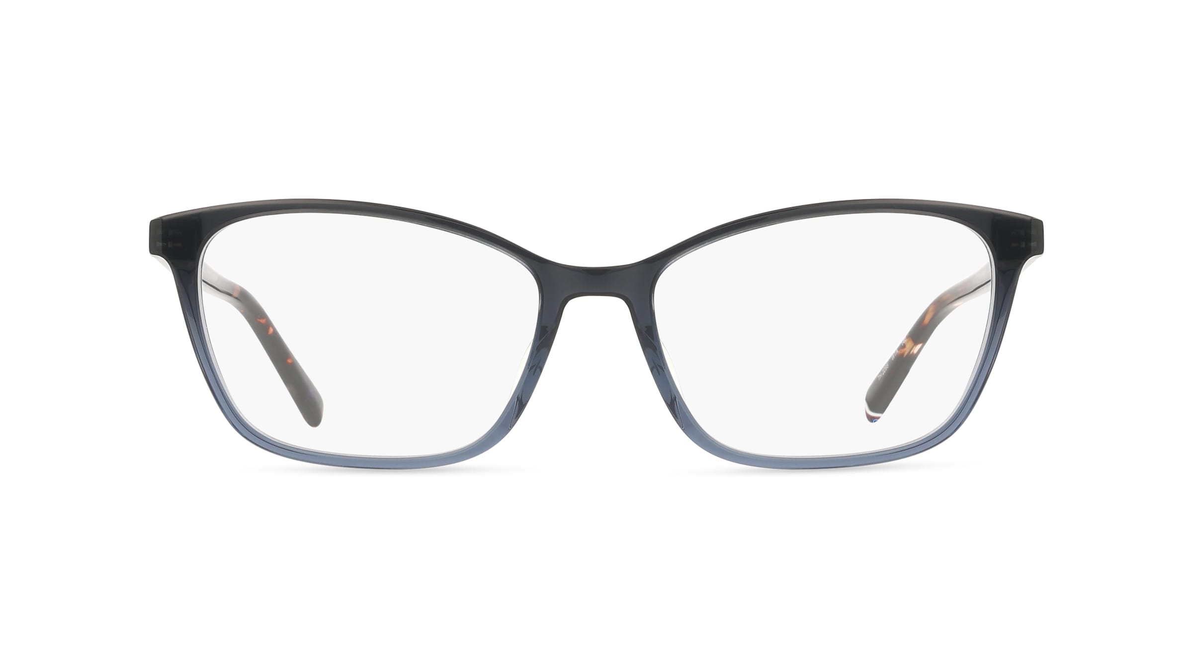 Tommy Hilfiger TH2295 Damen-Brille inkl. Gläser Vollrand Cateye Acetat-Gestell 53mm/16mm/140mm, Blau