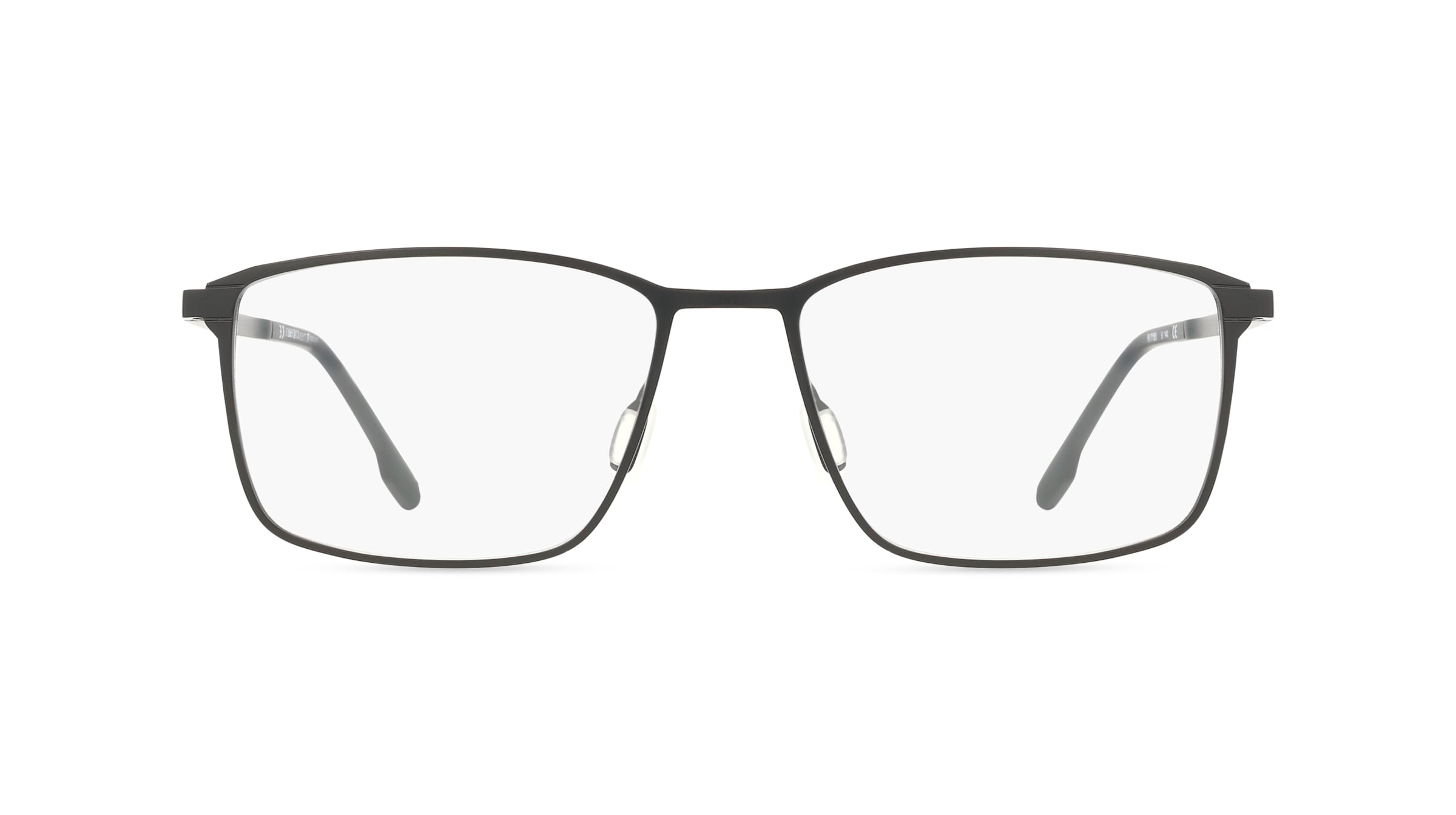 Rodenstock R7151 Herren-Brille inkl. Gläser Vollrand Eckig Metall-Gestell 55mm/18mm/140mm, Schwarz