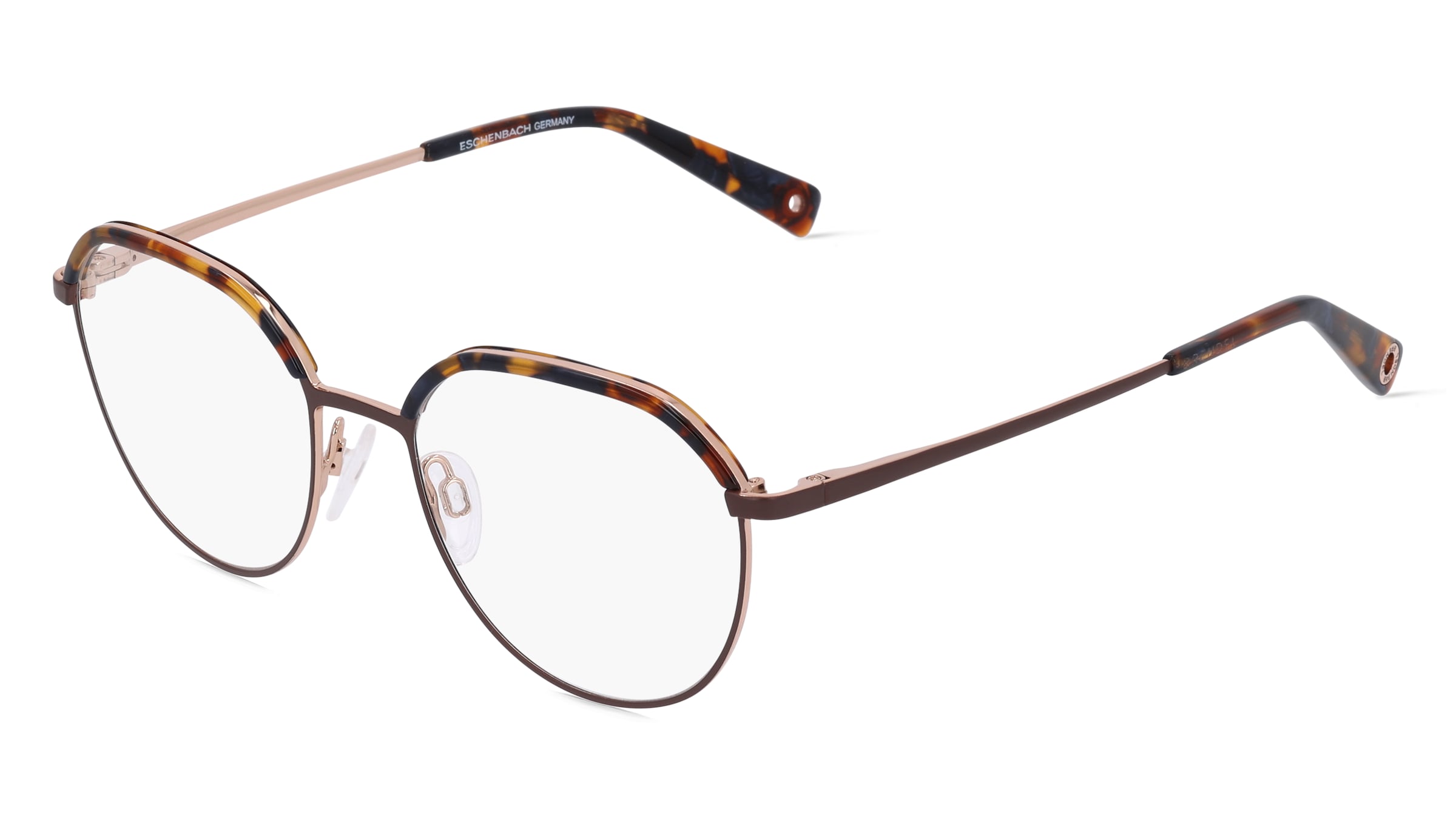 Brendel eyewear 902407 Damen-Brille inkl. Gläser Vollrand Panto Kunststoff-Gestell 50/18/140, Braun